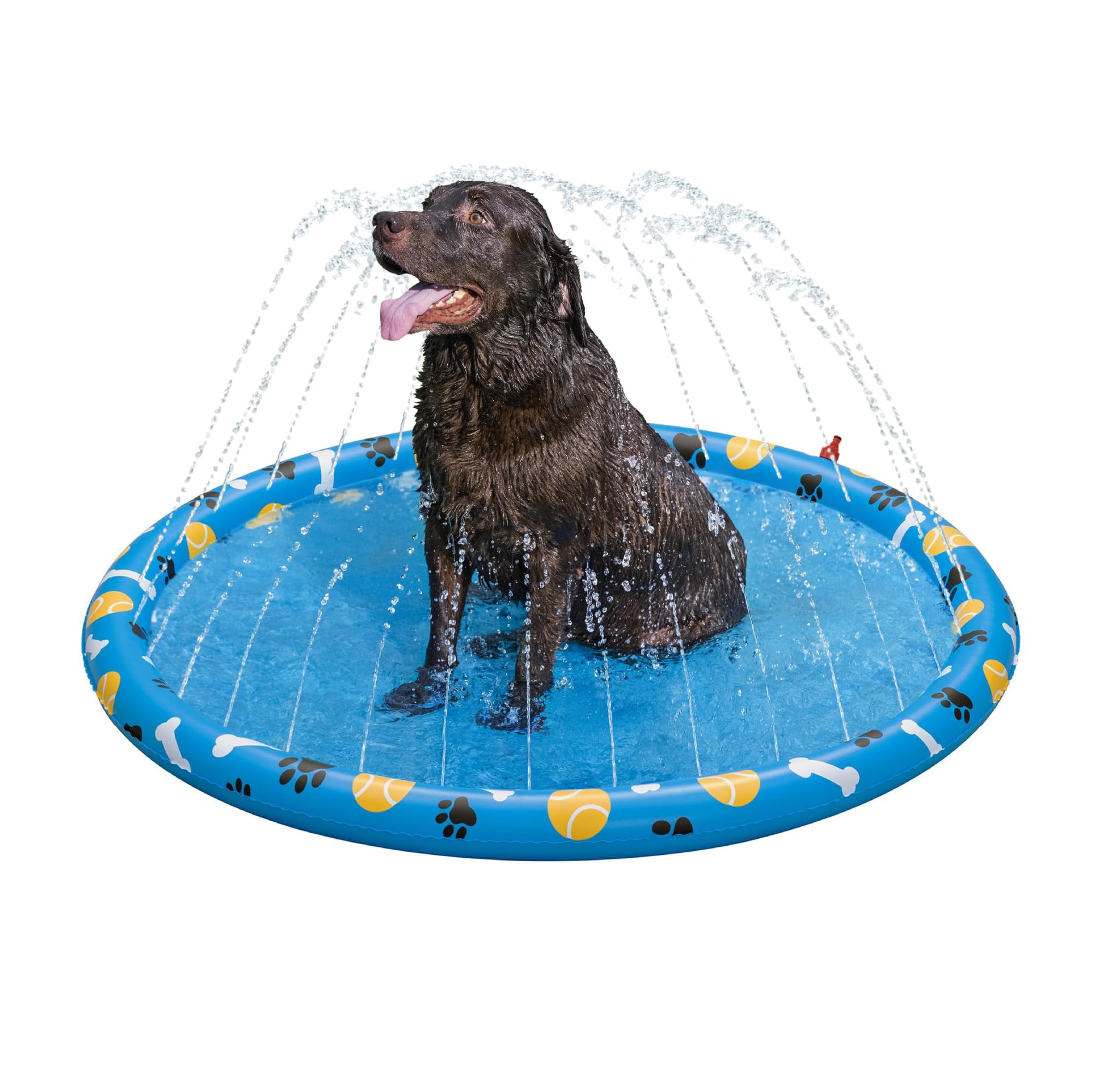 Bestway Dog Splash Pad Sprinkler Mat - Non-Slip Cooling Fun | Durable PVC | 60x240x240mm