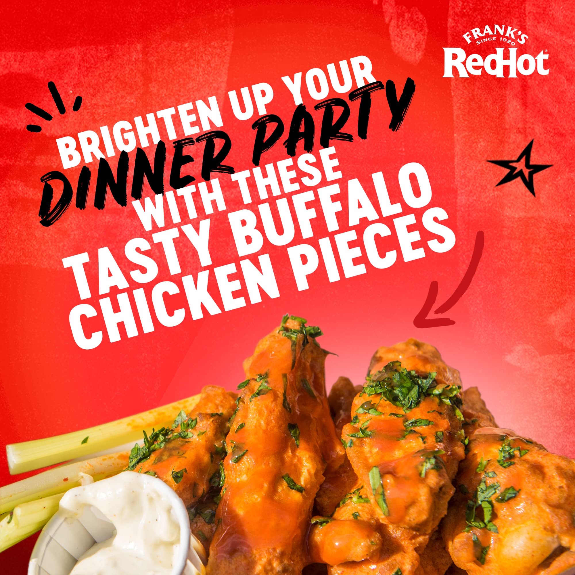 Frank's RedHot Original Cayenne Pepper Sauce - Classic Buffalo Wing Flavour | 148 ML (Pack of 2) 4