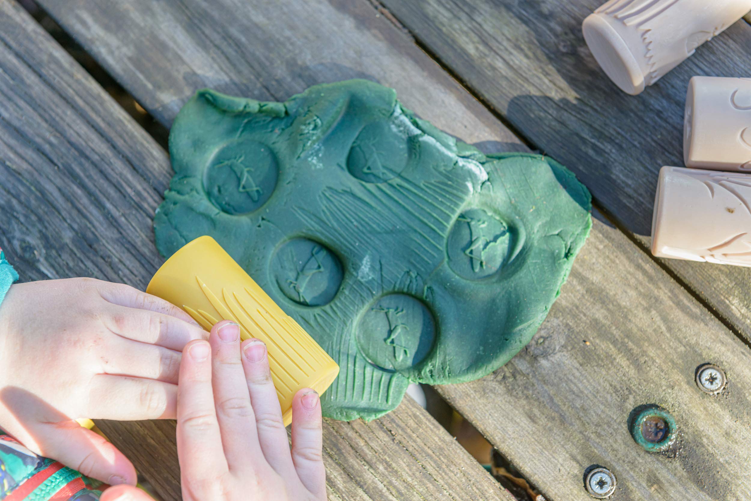 Yellow Door Let’s Roll Garden Bugs - Set of 6 Insect Playdough Rollers | Age 2+ 6