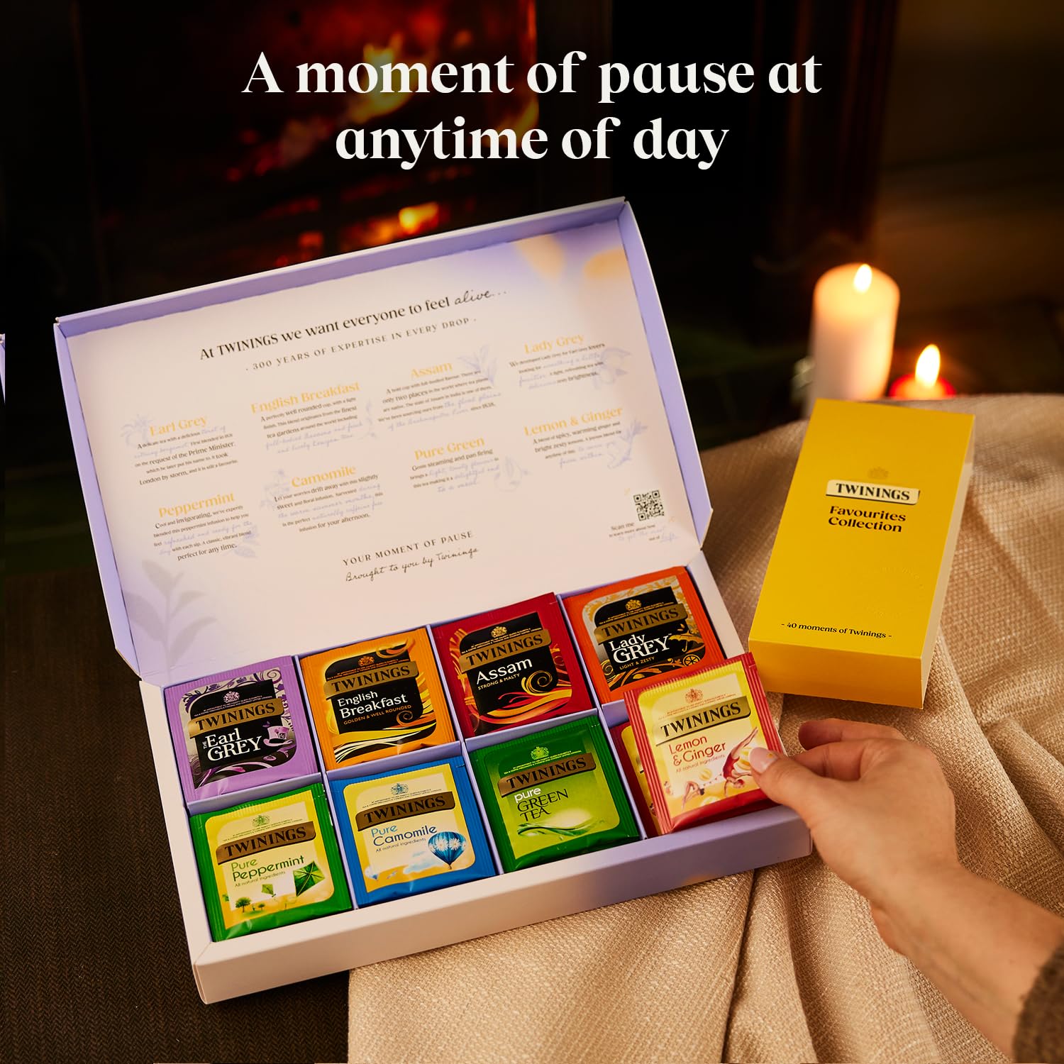 Twinings Favourites Collection Gift Box - 8 Bestselling Black Teas & Herbal Infusions | 40 Count