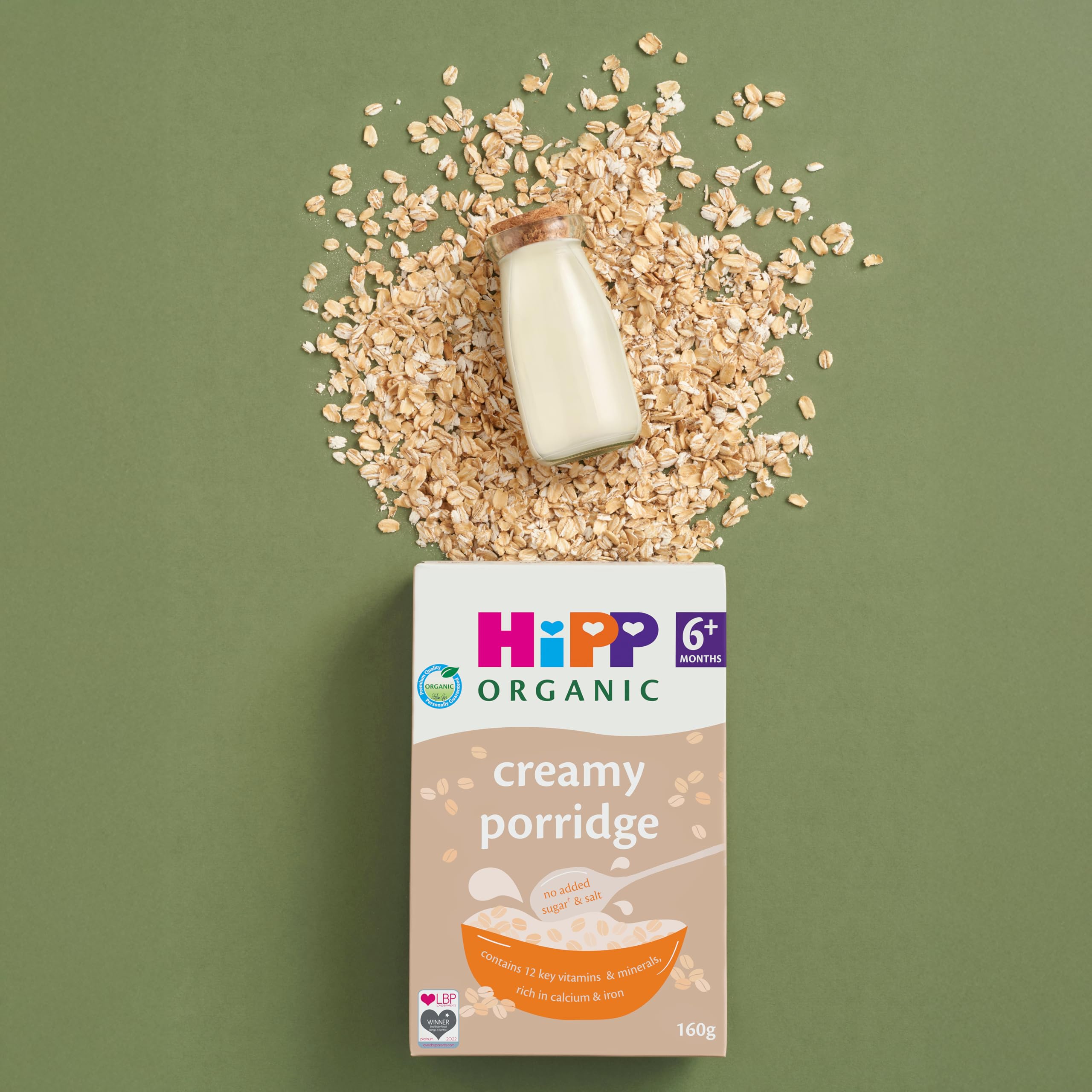 HiPP Organic Creamy Porridge - 6+ Months, 160g (Pack of 4) 3