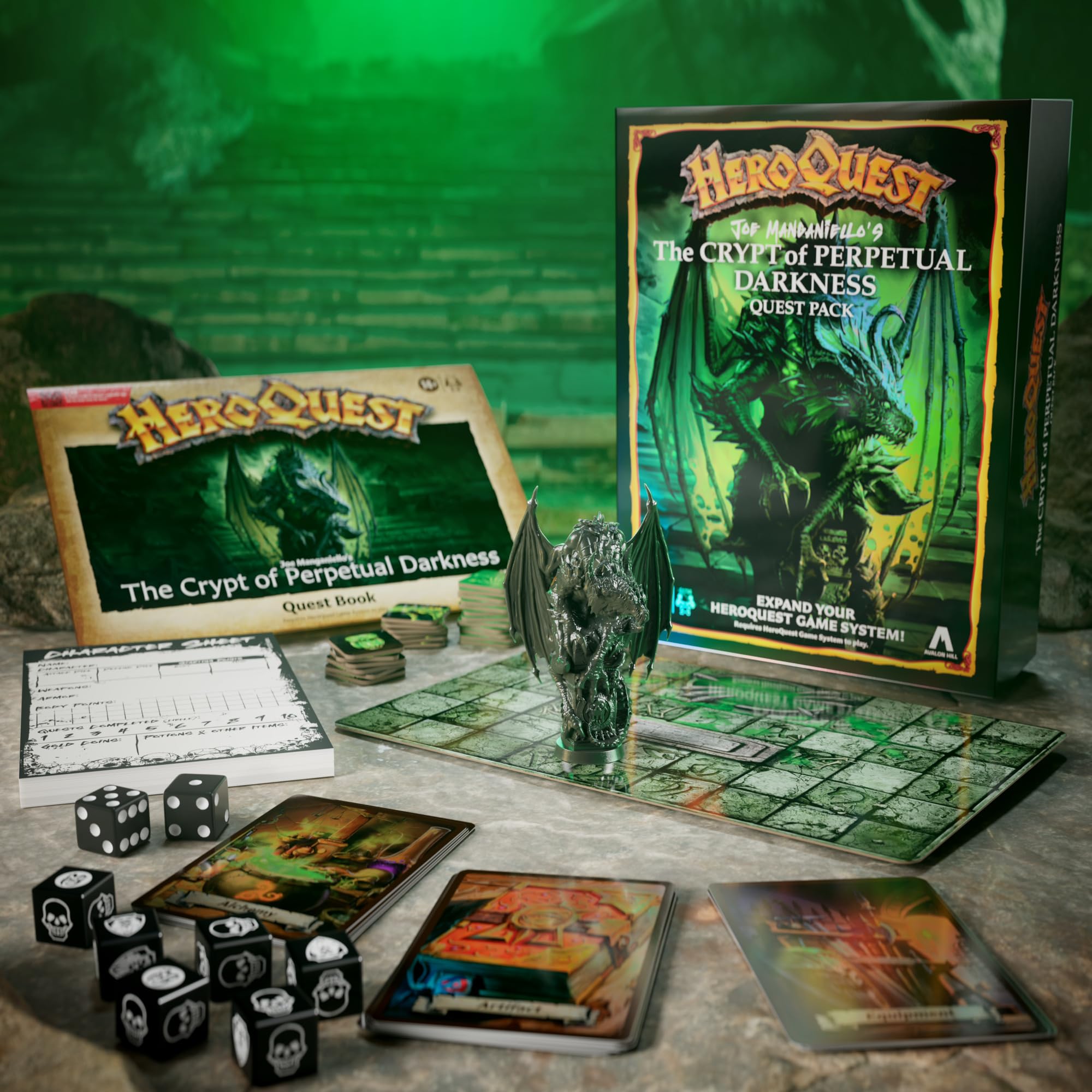 Avalon Hill HeroQuest Joe Manganiello’s The Crypt of Perpetual Darkness Quest Pack 4