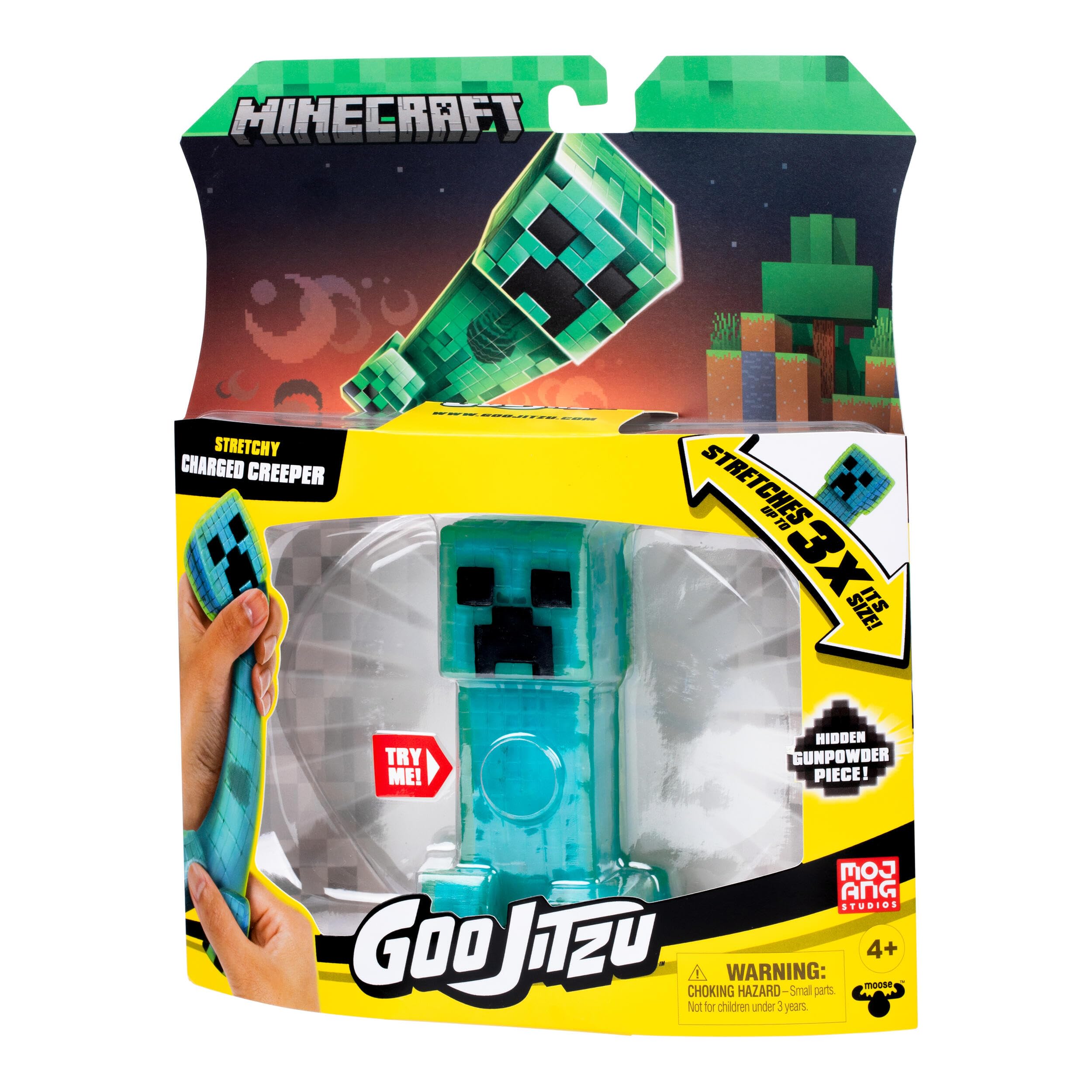 Heroes of Goo Jit Zu Minecraft Creeper Stretchy Figure | Stretches 3x Size | Hidden Gunpowder Piece 3