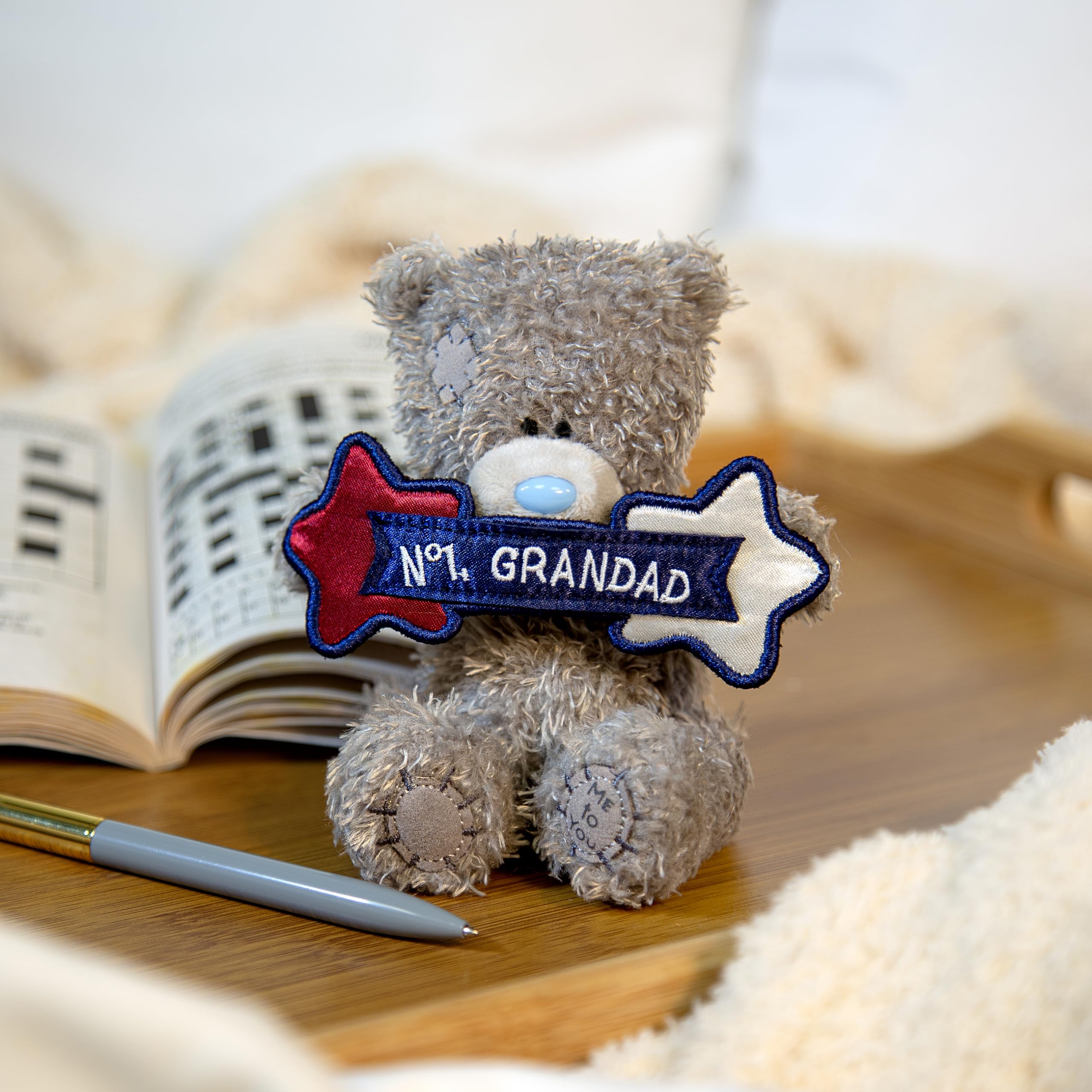 Me To You Bear Tatty Teddy 'No.1 Grandad' Plush Soft Doll | 10 cm | FP401024 4