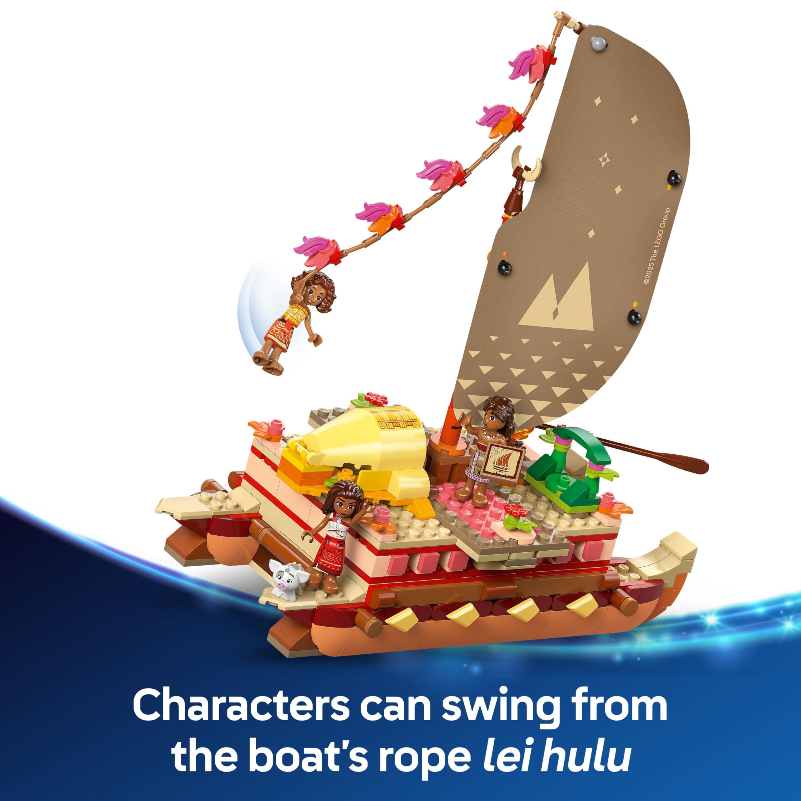 LEGO Disney Moana 2 Moana's Adventure Canoe 43270 Building Set for Ages 6+ 4