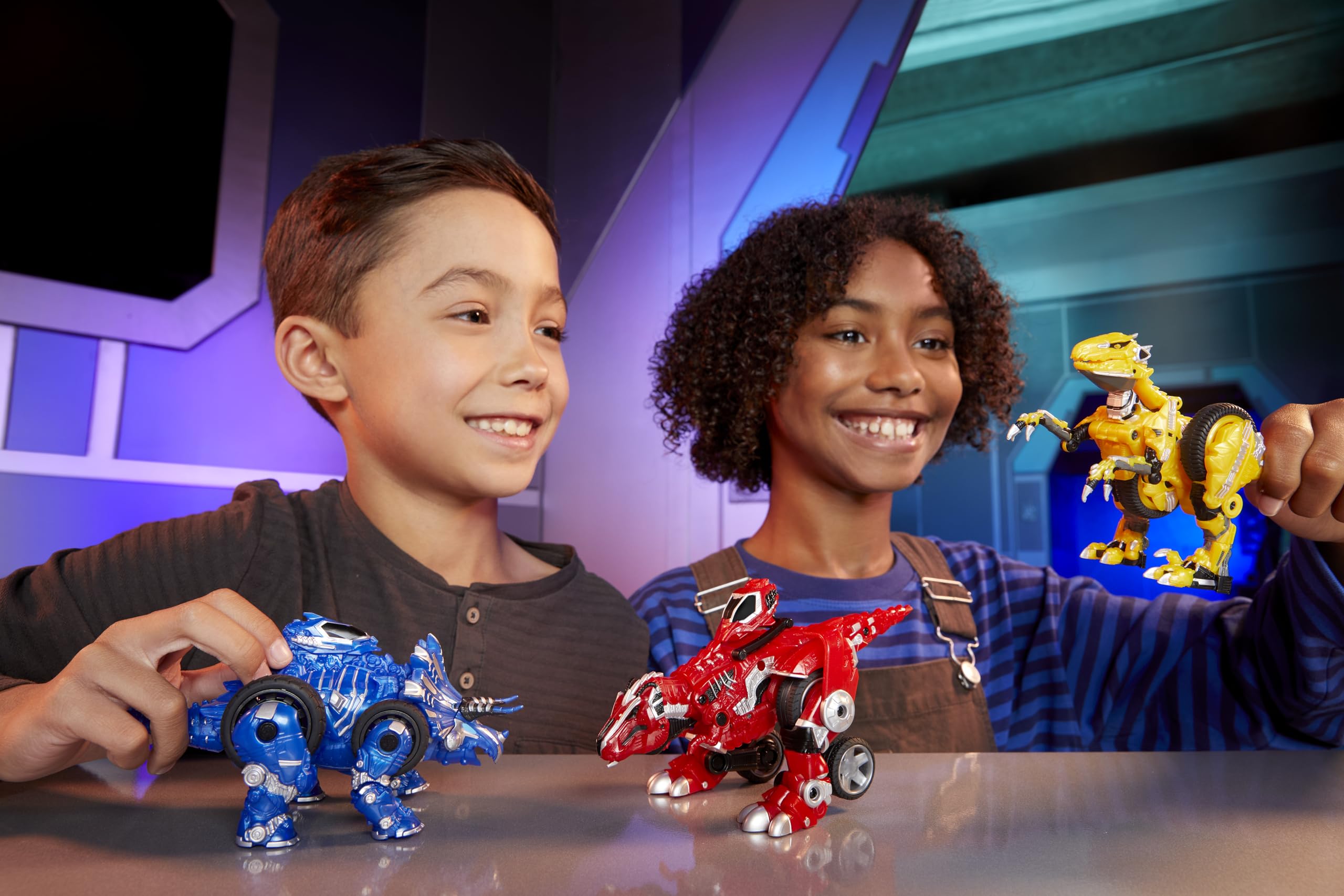 Armorsaurs Evolver Blaze - 2-in-1 Transforming Dinosaur to Vehicle Action Figure | Ages 6+ 8