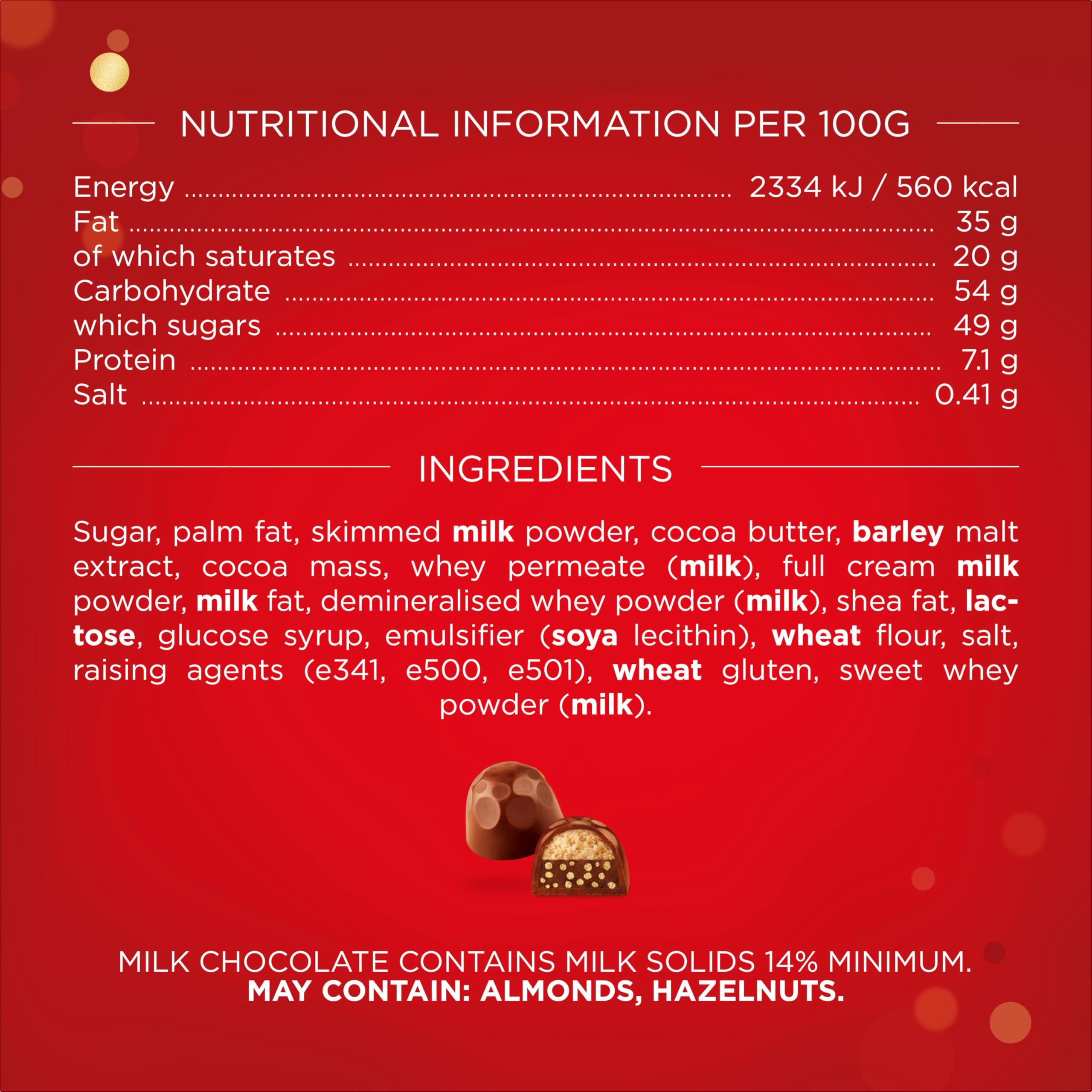 Maltesers Chocolate Truffles Gift Box - Milk Chocolate with Honeycomb | 455g 8