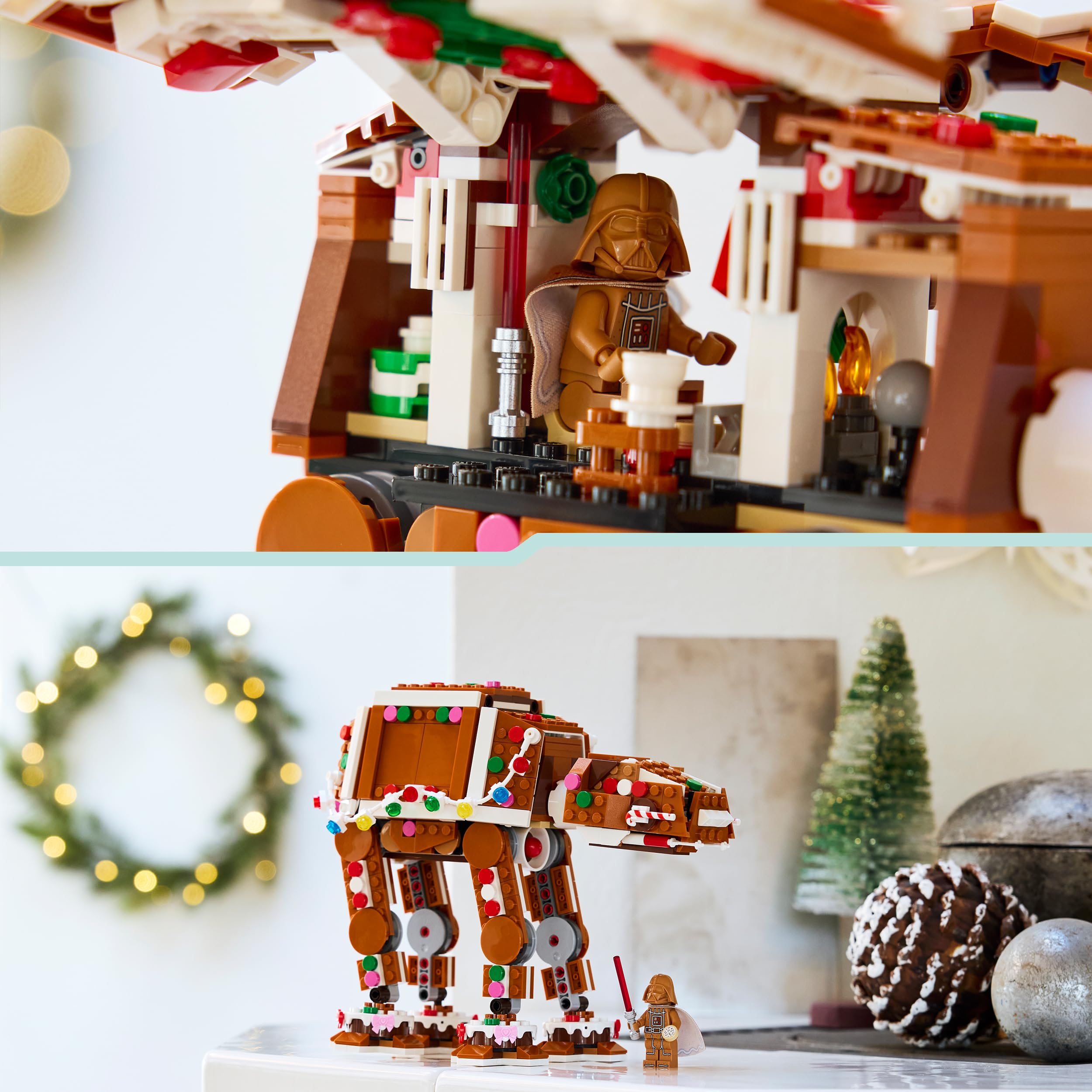 LEGO Star Wars Gingerbread AT-AT Walker Building Set 40806 - Includes Darth Vader Minifigure | Ages 10+ 5