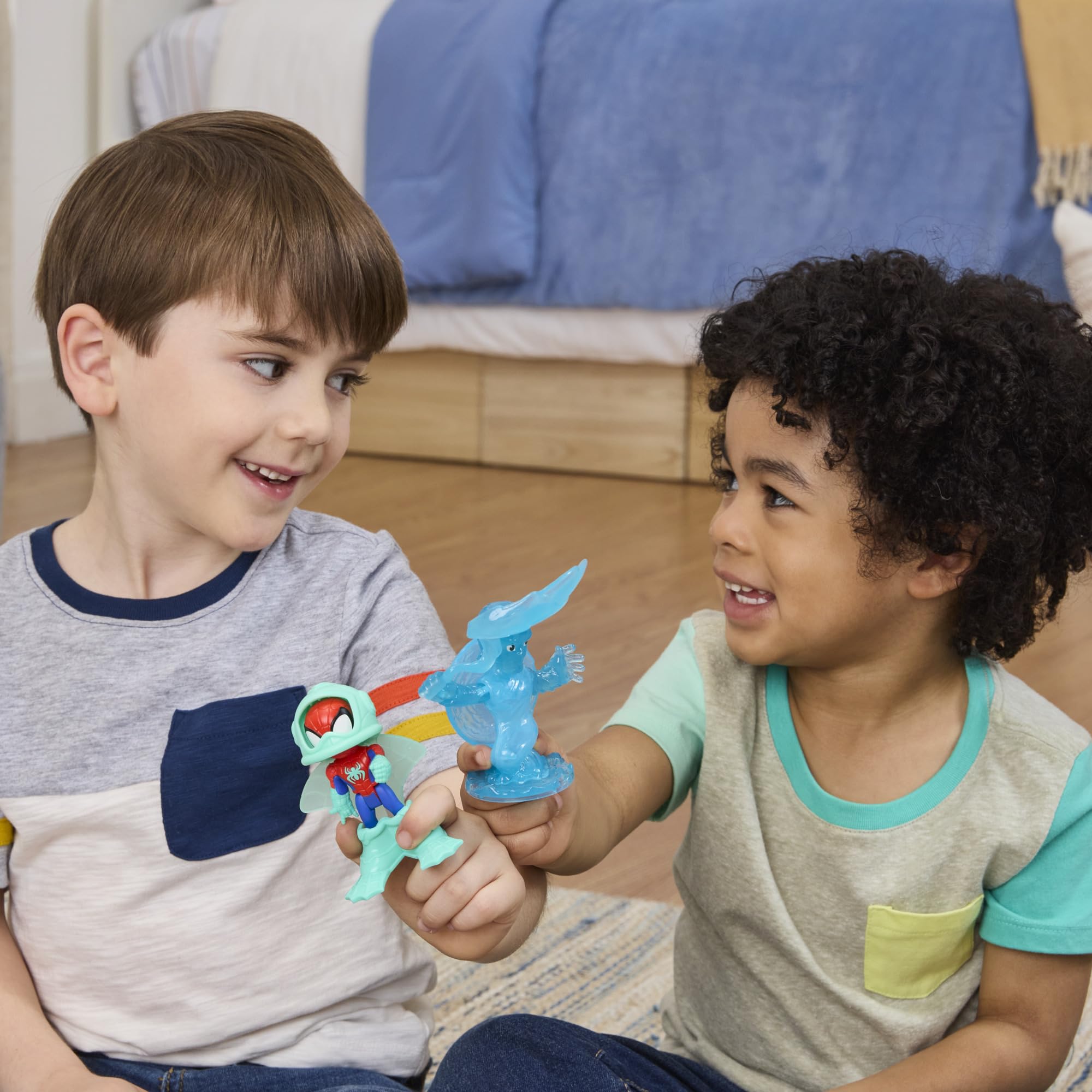 SPIDEY AND HIS AMAZING FRIENDS Water-Webs Spidey & Hydro-Man Action Figures Set | 3-Inch Figures | Ages 3+ 6