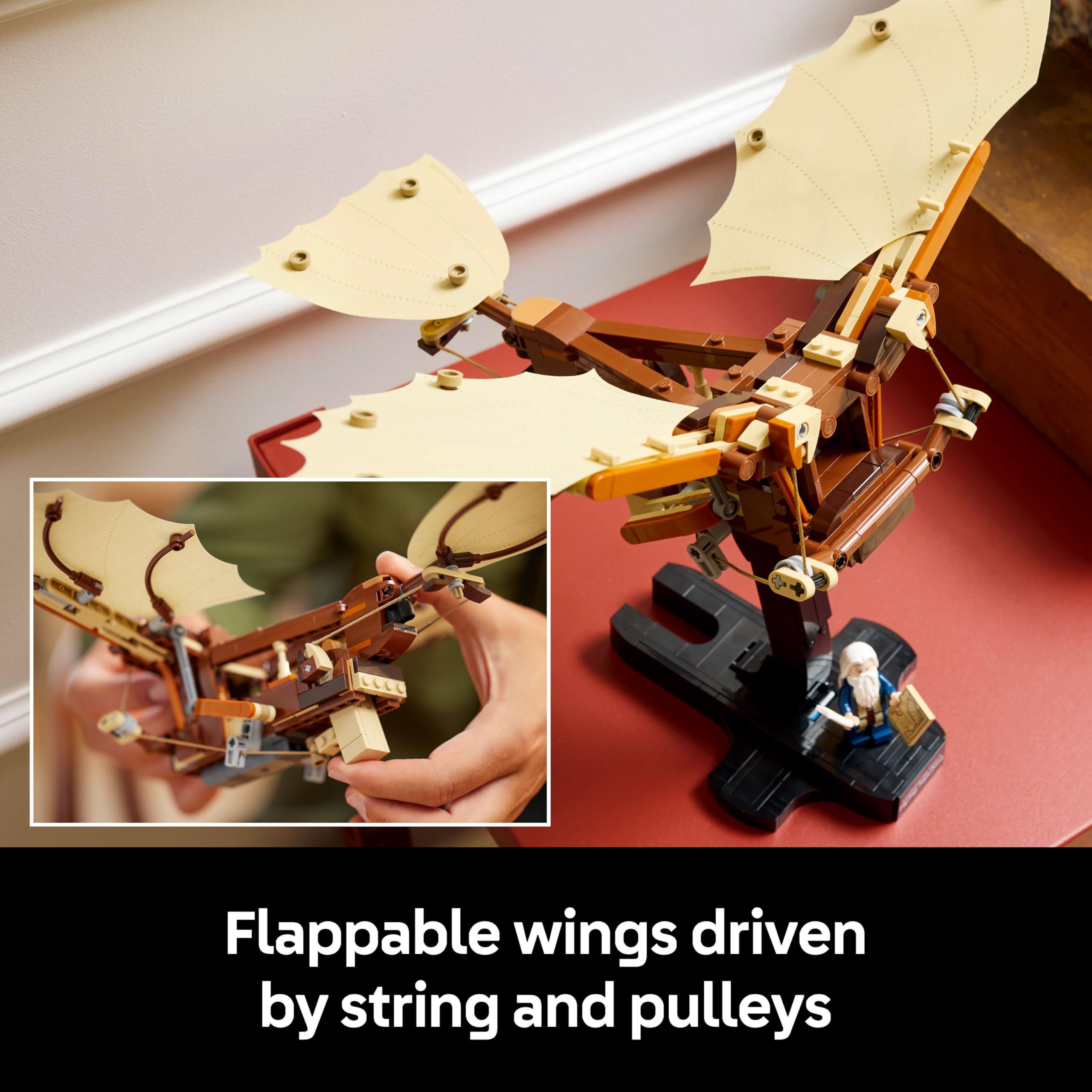 LEGO Icons Leonardo da Vinci’s Flying Machine Building Set 10363 for Adults | Ages 18+ 5