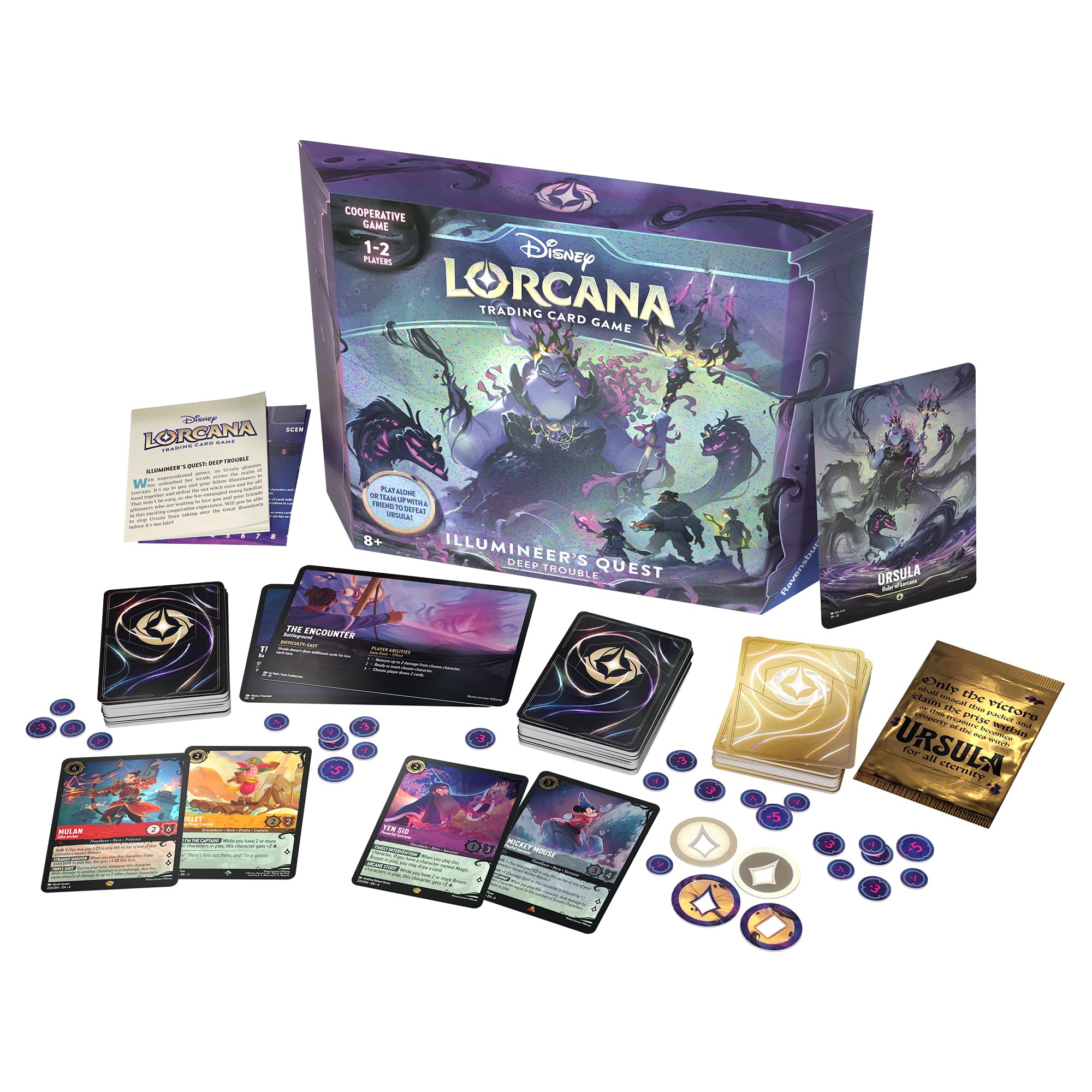Ravensburger Disney Lorcana Deep Trouble Gift Pack - Set 4: Ursula's Return | Ages 8+ 1