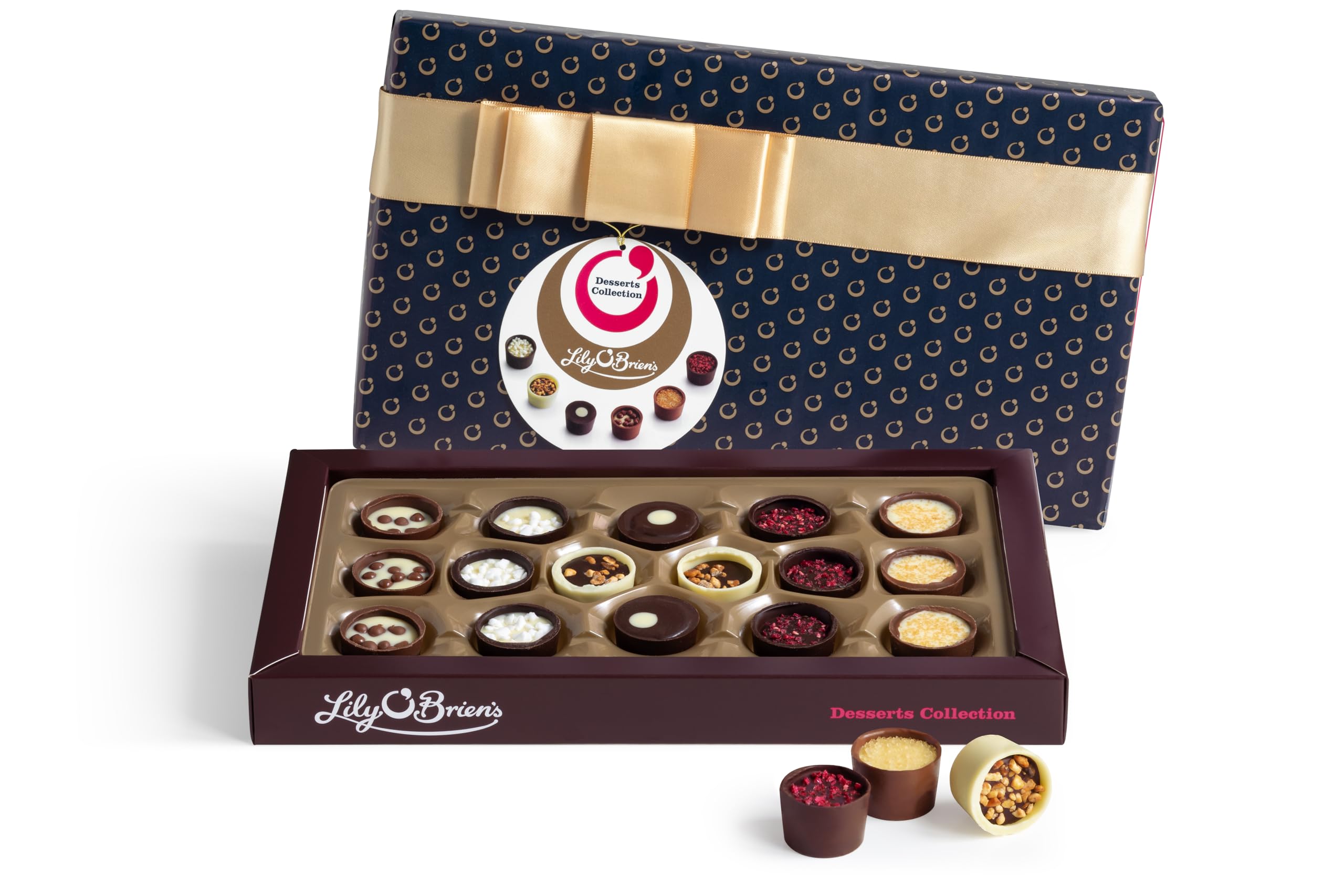 Lily O'Brien's Desserts Collection Chocolate Gift Box - 16 Assorted Chocolates | 210g