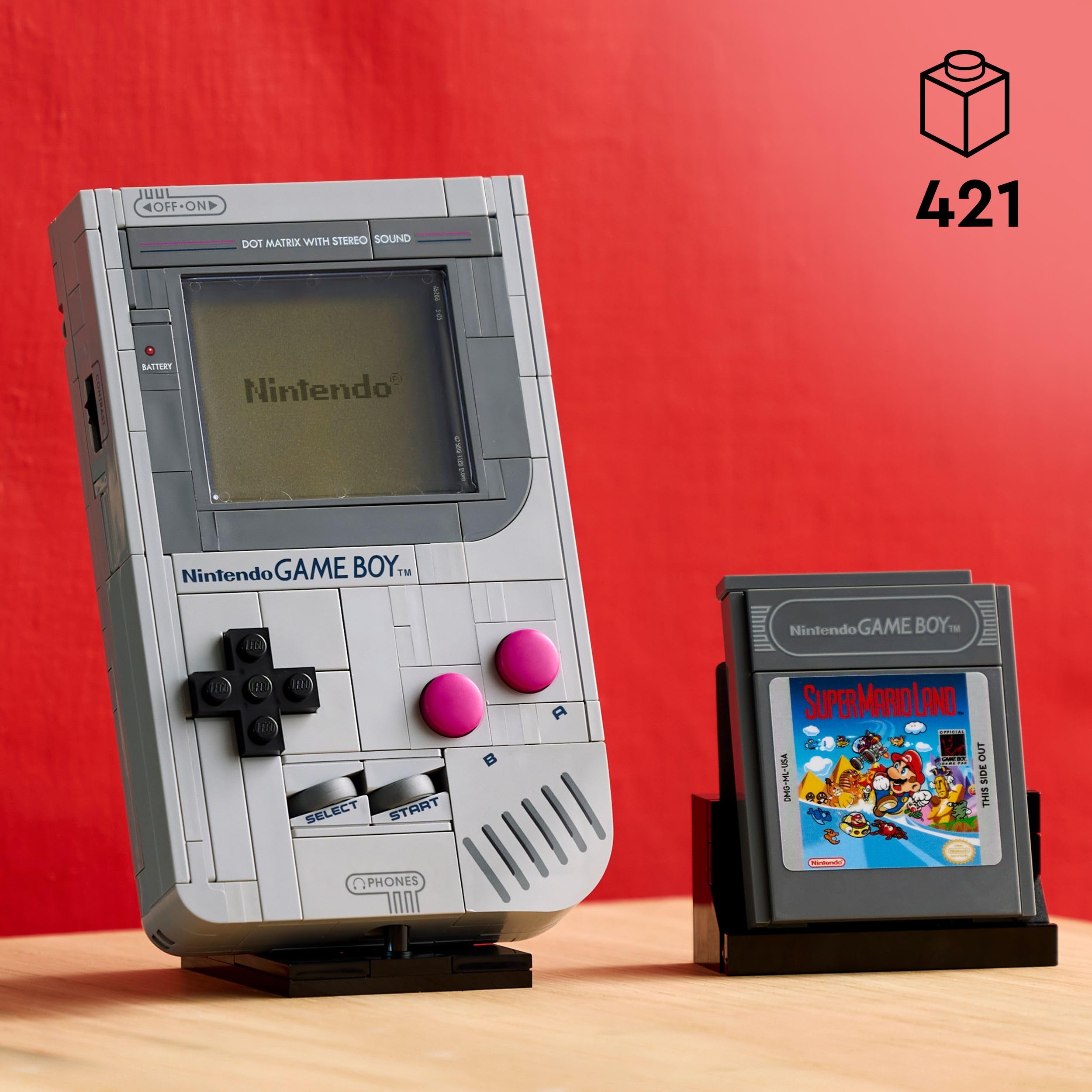 LEGO Super Mario Game Boy Building Set for Adults - Nintendo Display Model 72046