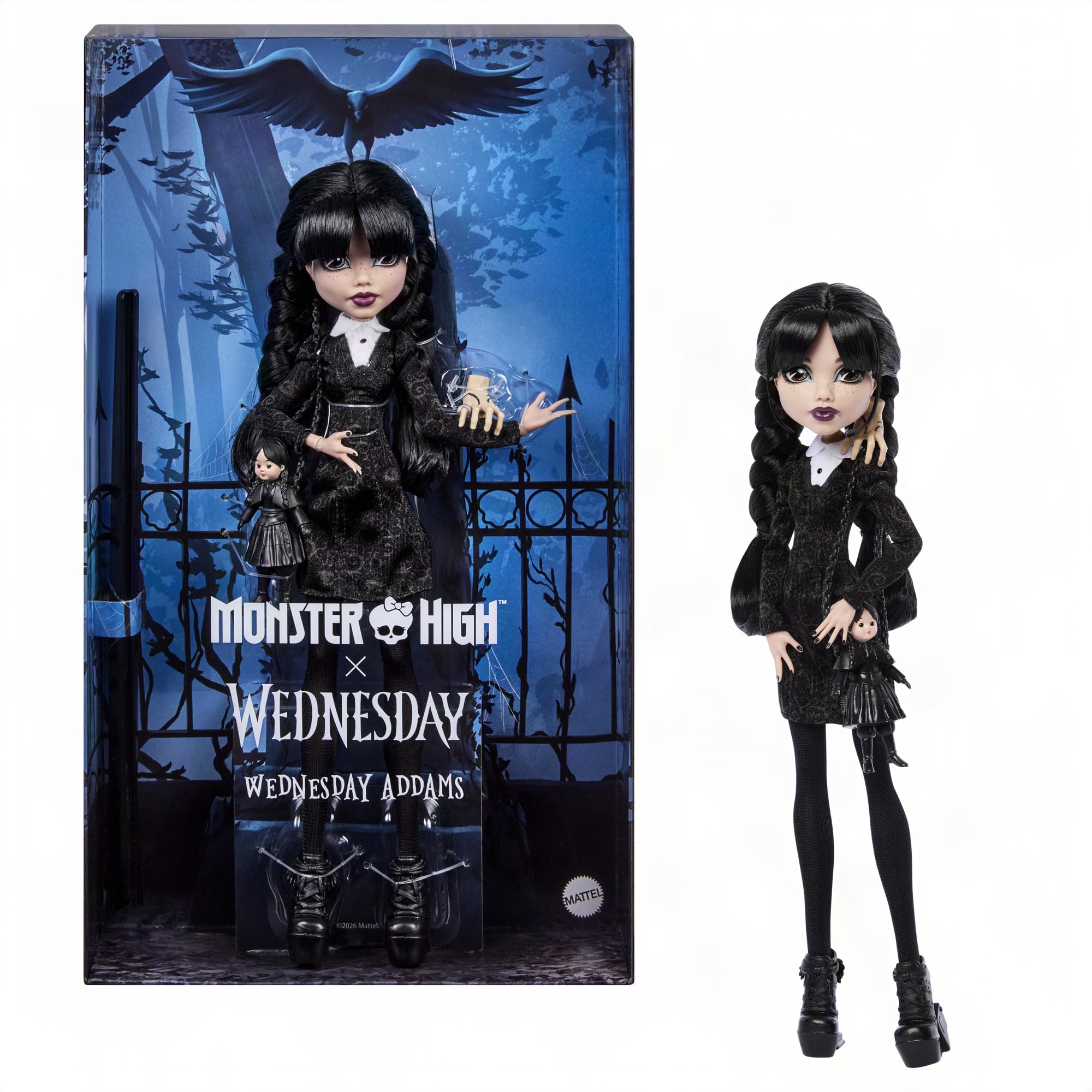 Monster High x Wednesday Addams Doll - 6Y+ Age Range | Plastic | Unisex Children 1