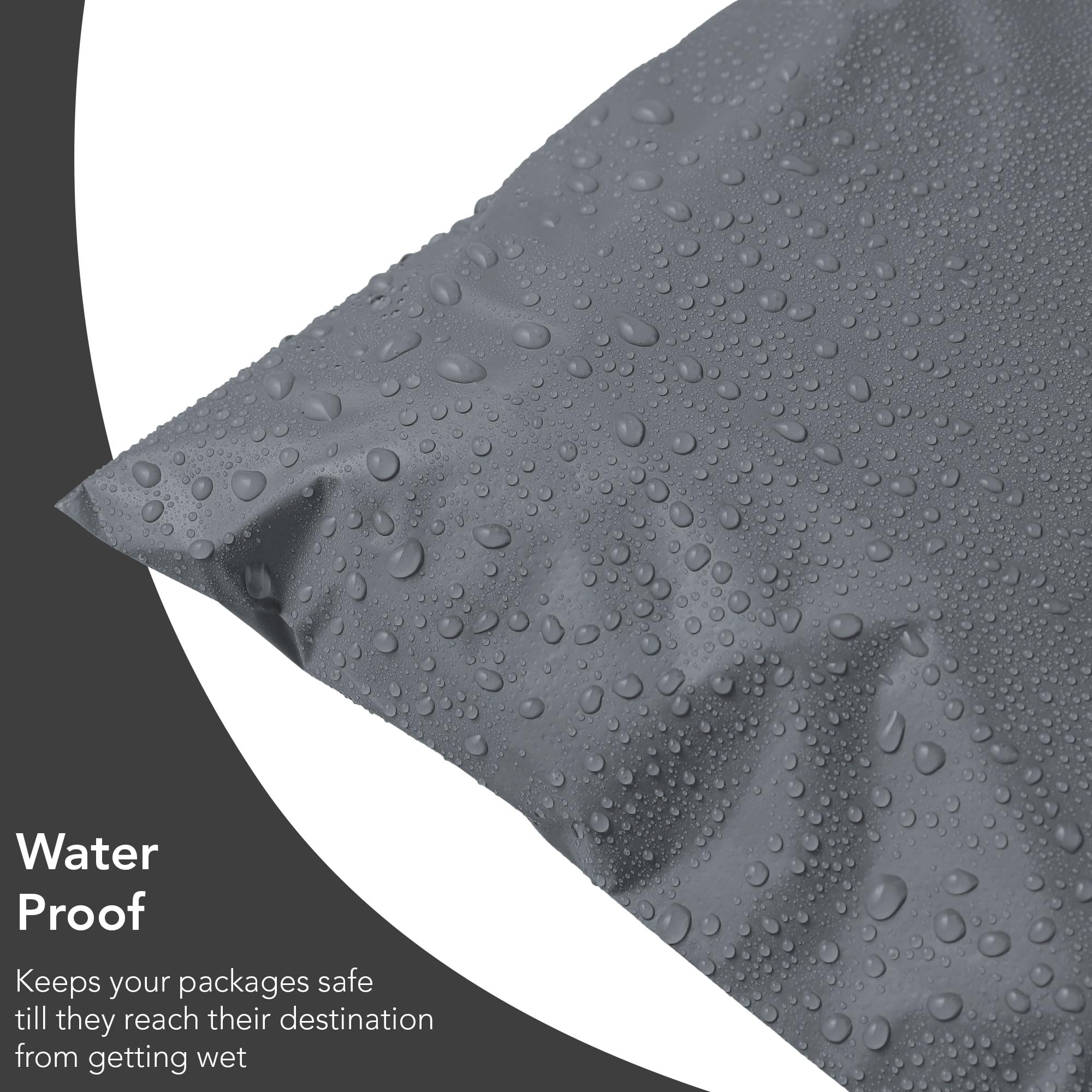 iSOUL 125 Assorted Grey Poly Postal Self Seal Mailing Bags - 5 Sizes (4.5x7 to 12x16 in) 4