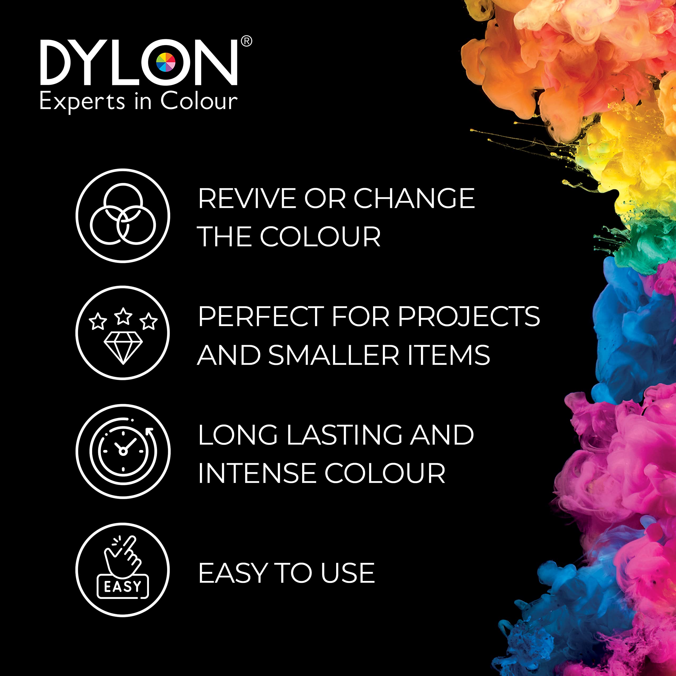 Dylon Hand Dye Sachet – Ozeanblaue Stofffarbe für Kleidung und Heimtextilien, 50 g 7