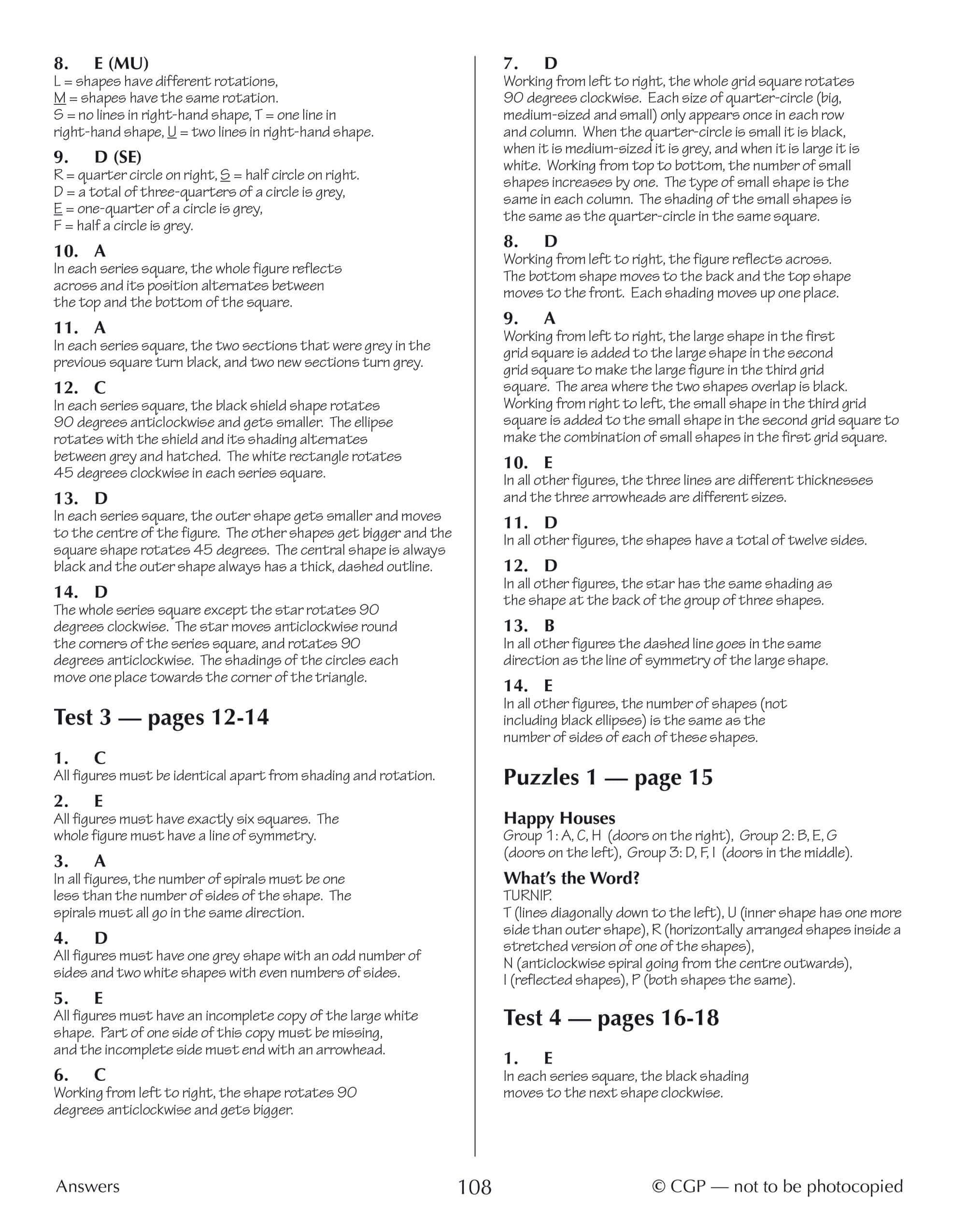 CGP 11+ GL 10-Minute Tests: Non-Verbal Reasoning | Ages 10-11 Book 1 | For 2026 Tests 6