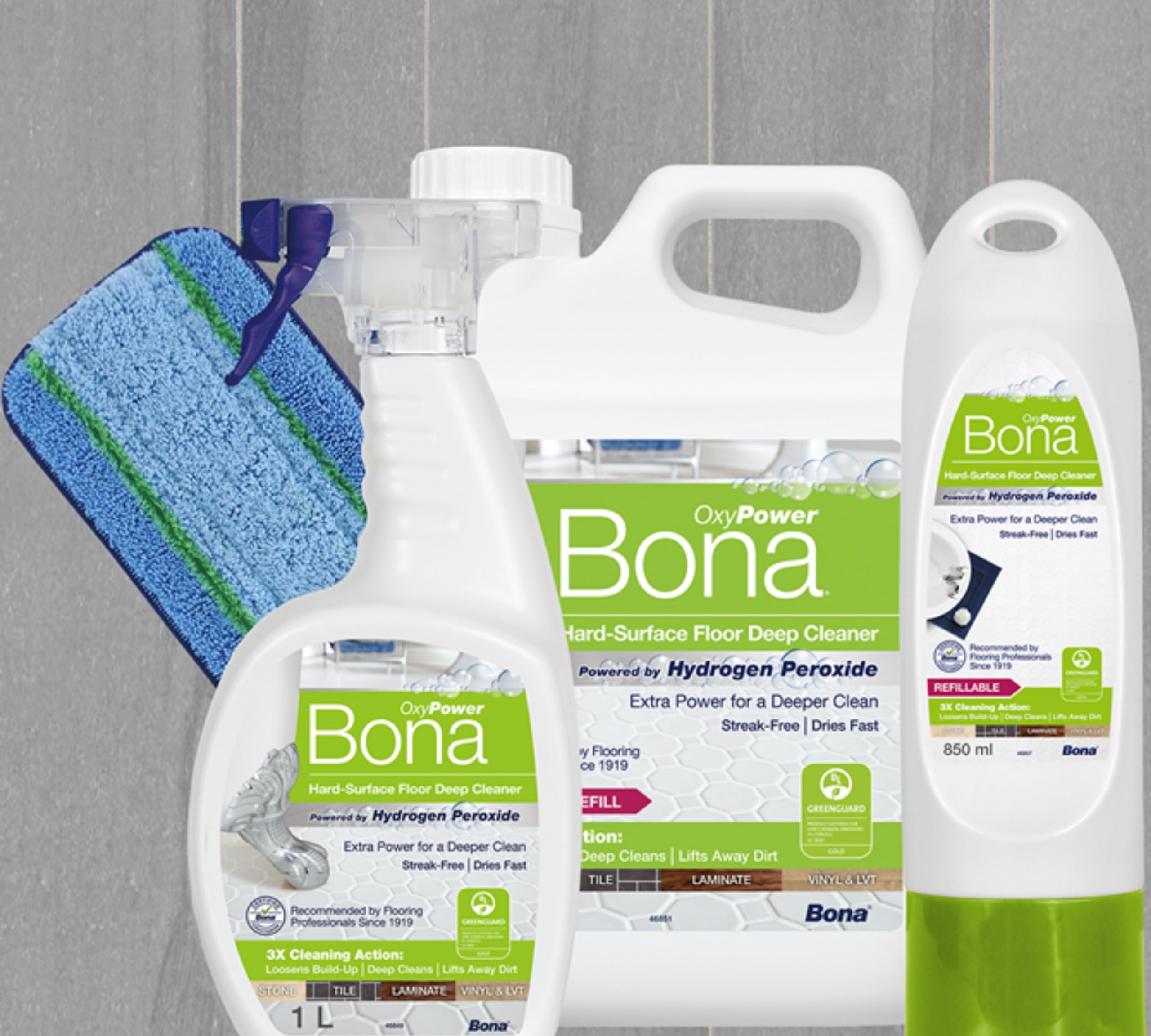 Bona OxyPower Hard-Surface Floor Cleaner Liquid - Deep Cleaning, Streak Free | 1 Litre 8