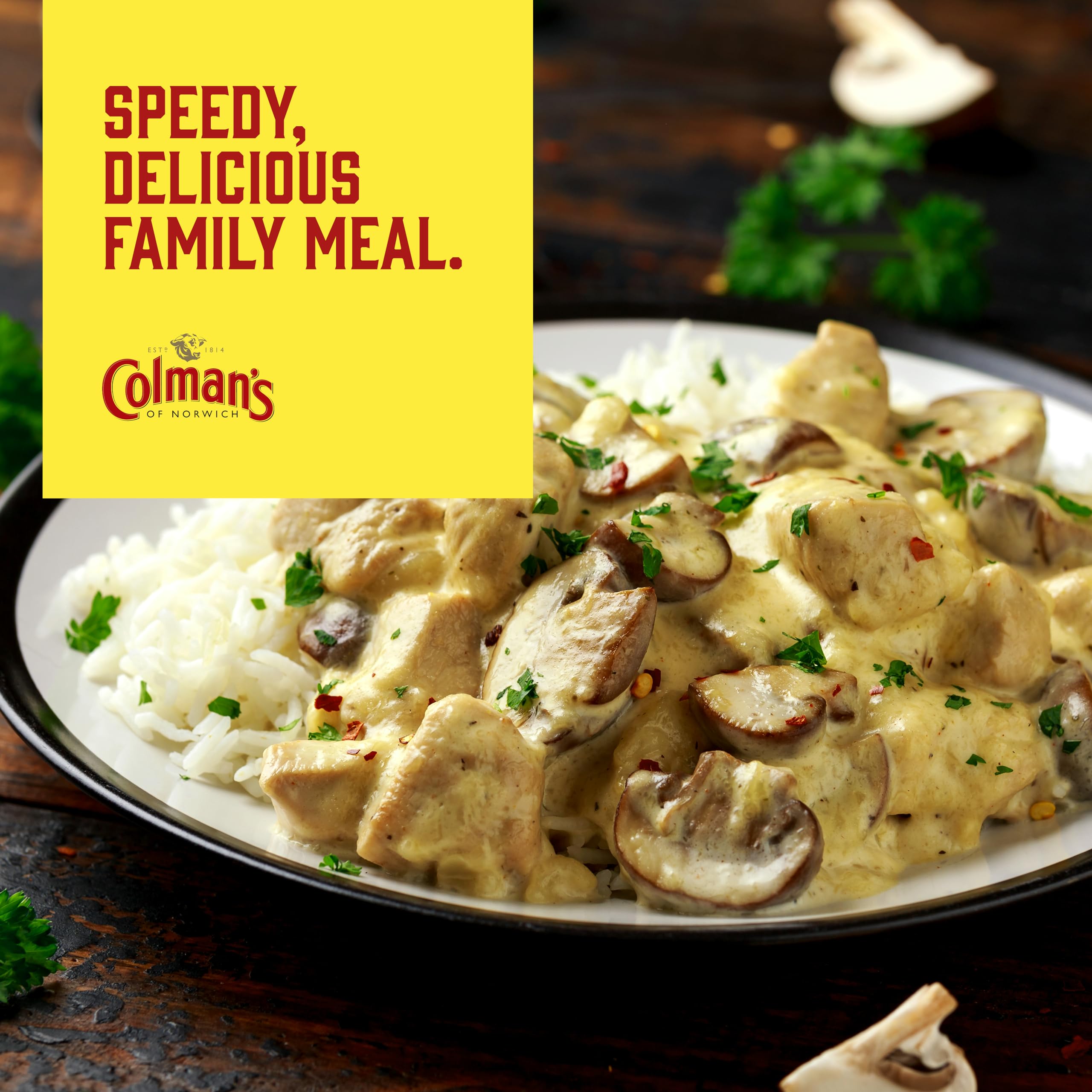 Colman's Parsley Sauce Mix with Herbs & Nutmeg for Midweek Meals | 20g Pack of 3 5