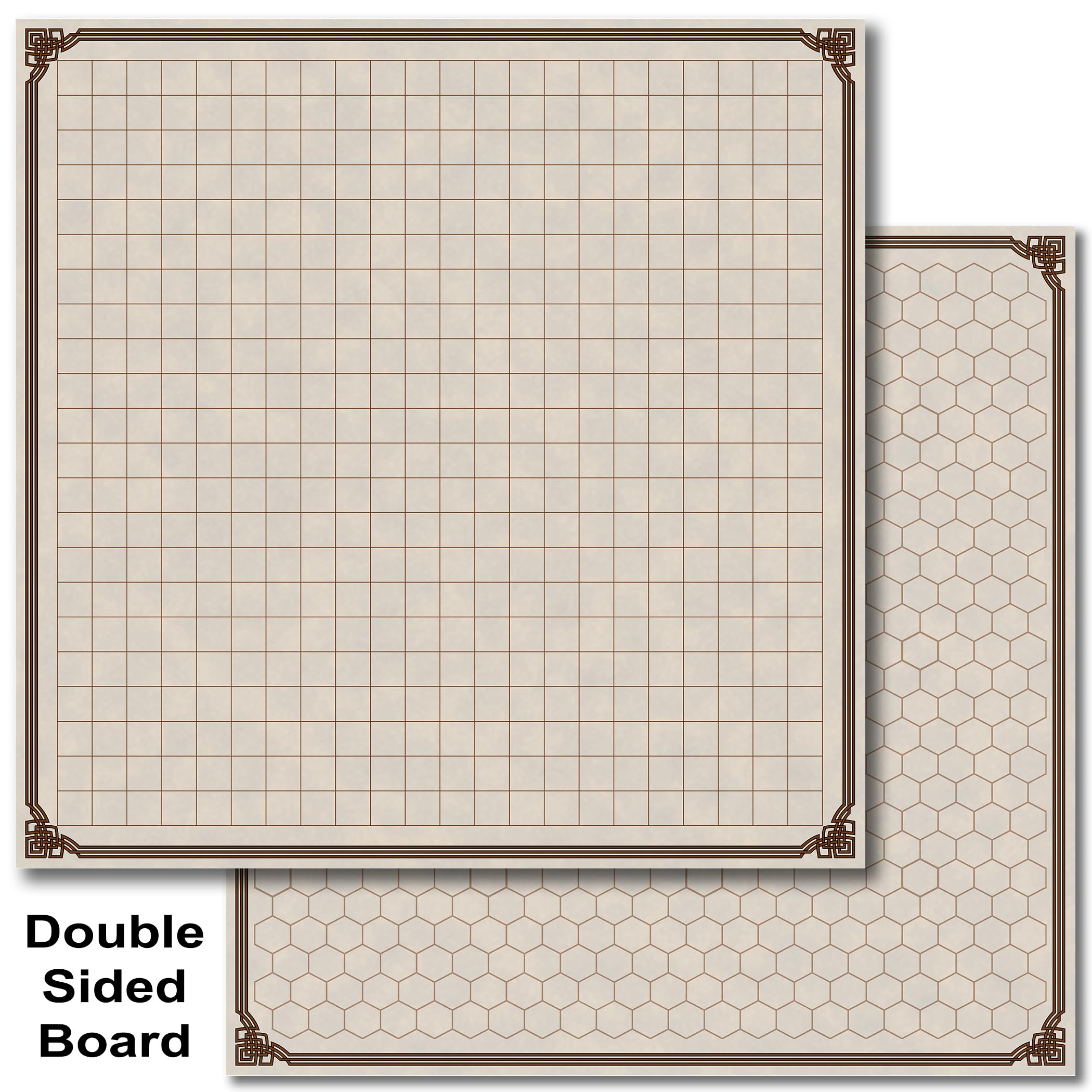 Loke BattleMats Battle Map Board Grid & Hex | Dual-Sided Laminated Plastic | Multicolor 4