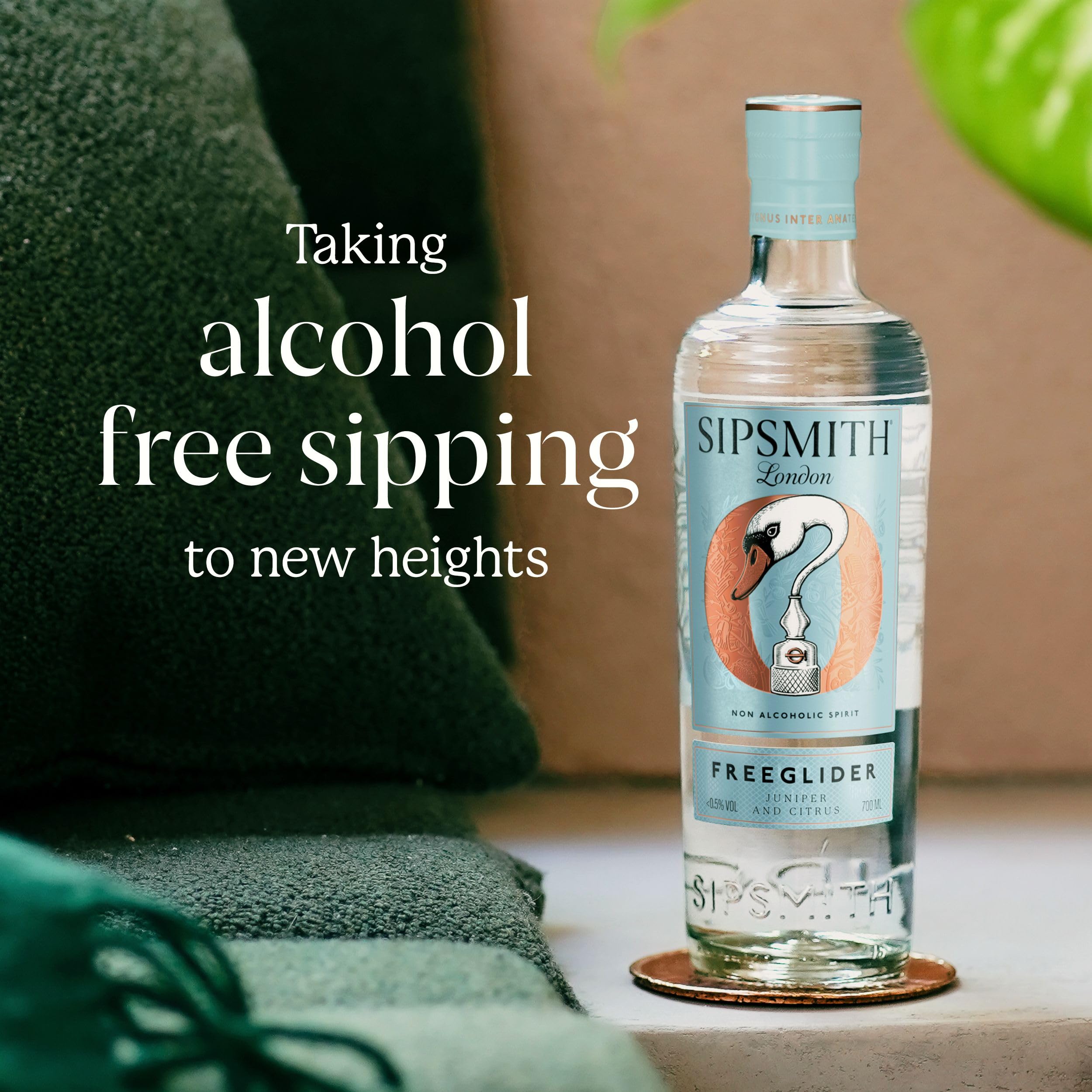 Sipsmith FreeGlider Non-Alcoholic Spirit Alternative - Crafted with Distilled Botanicals | 70cl