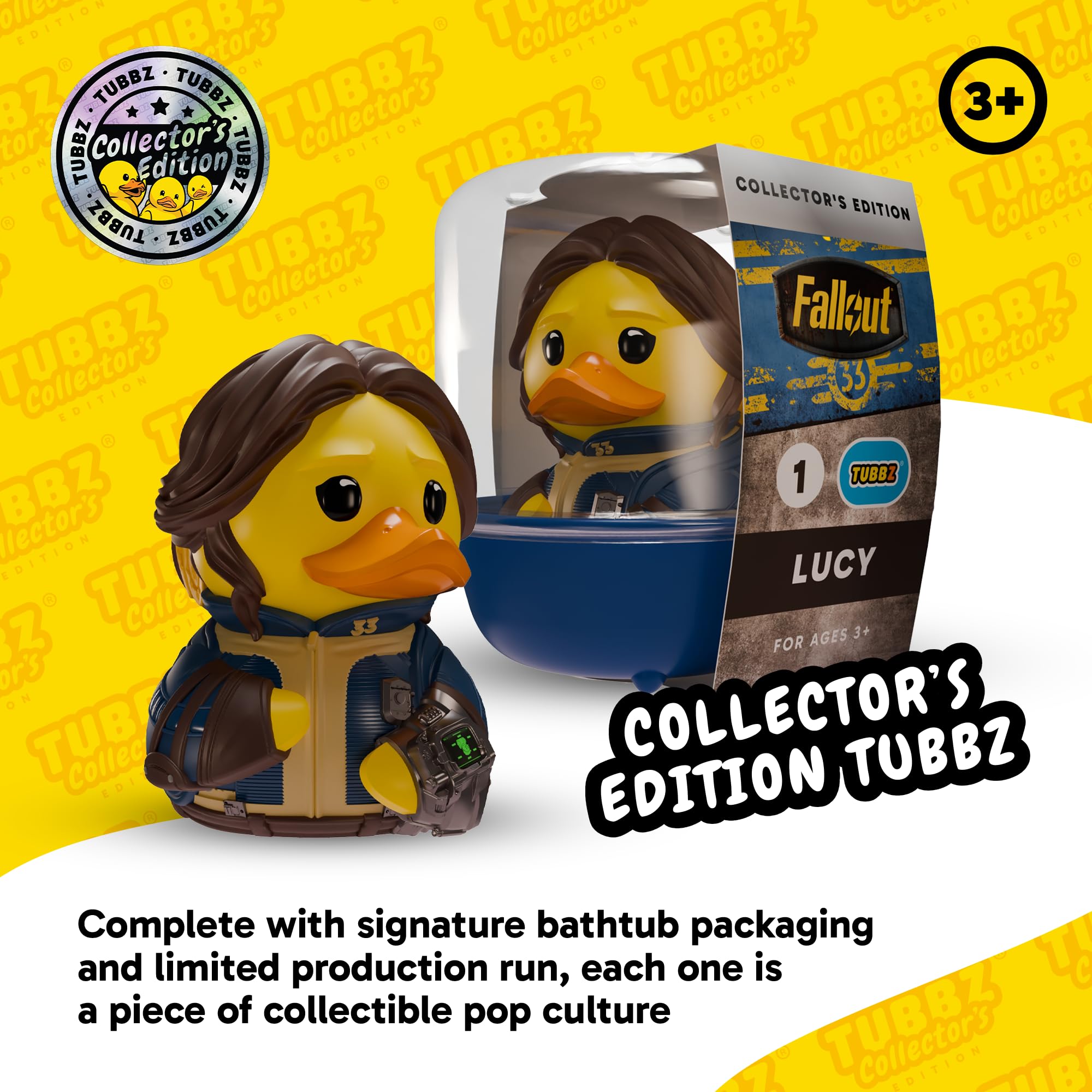 TUBBZ Original Stormtrooper - Glimmer Cosplaying Rubber Duck Collectible Figure | Approx 9cm Tall 3