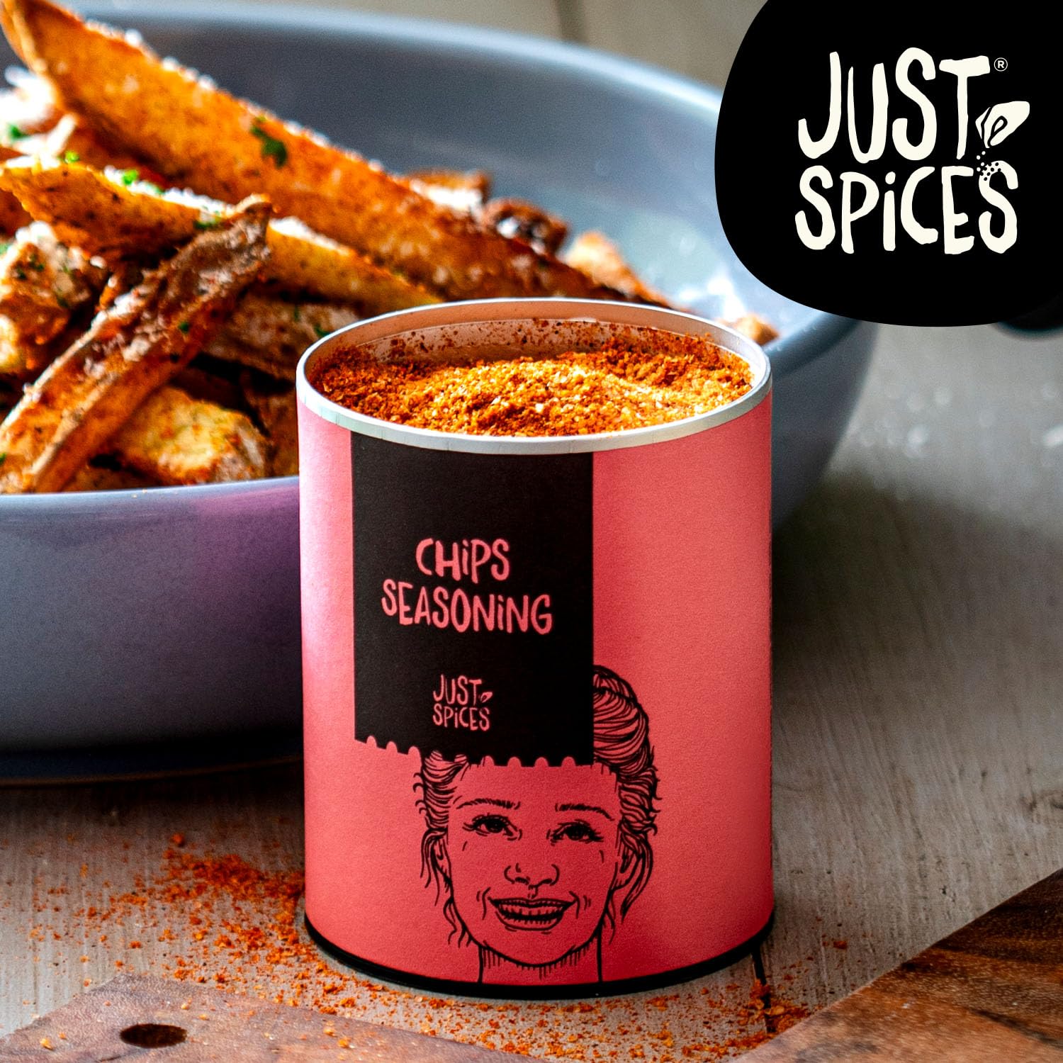 Just Spices Chips Seasoning - Crispy Finish for Chips & Wedges | 85g