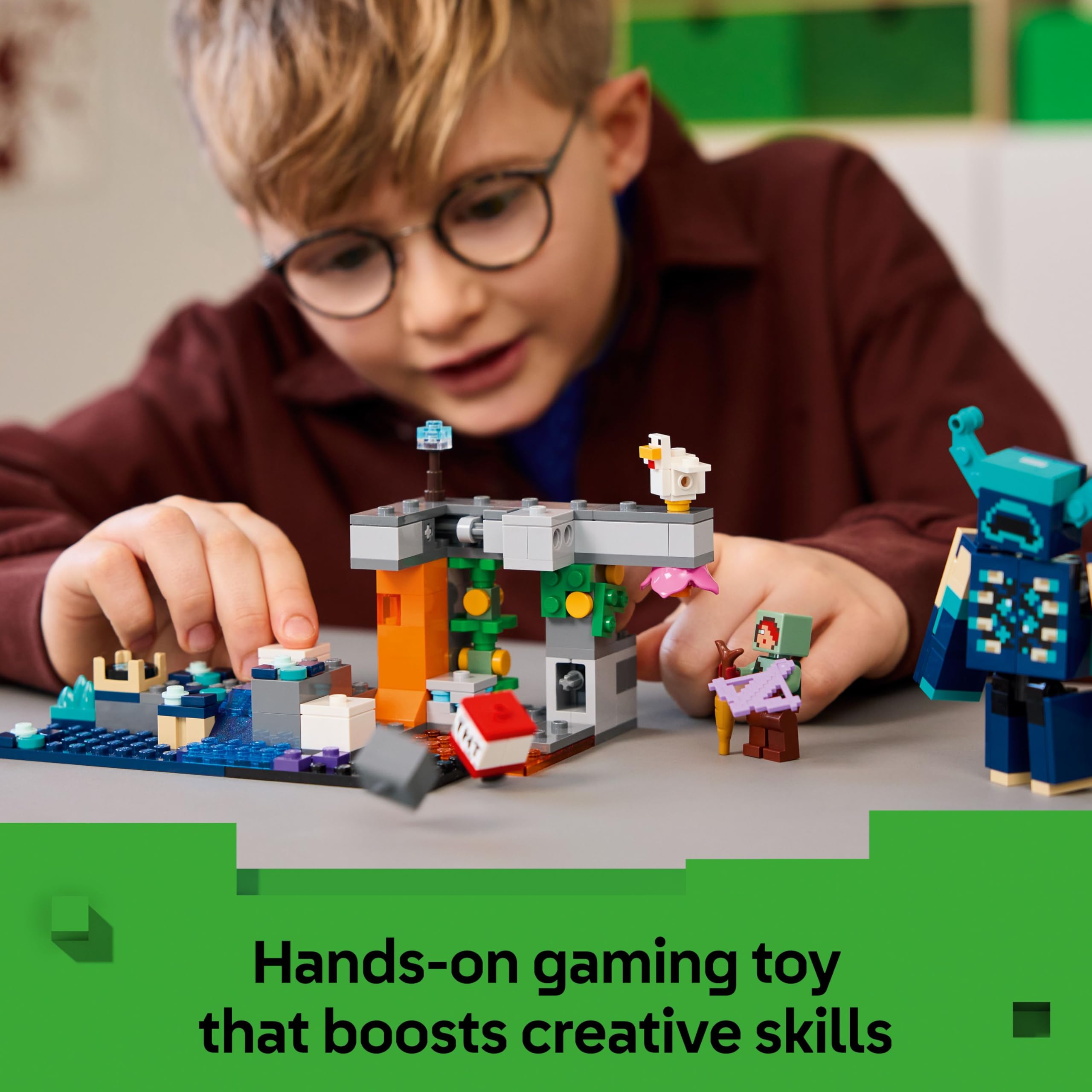 LEGO Minecraft The Warden Encounter Building Set - Interactive Toy for Ages 7+ | Model 21274 5