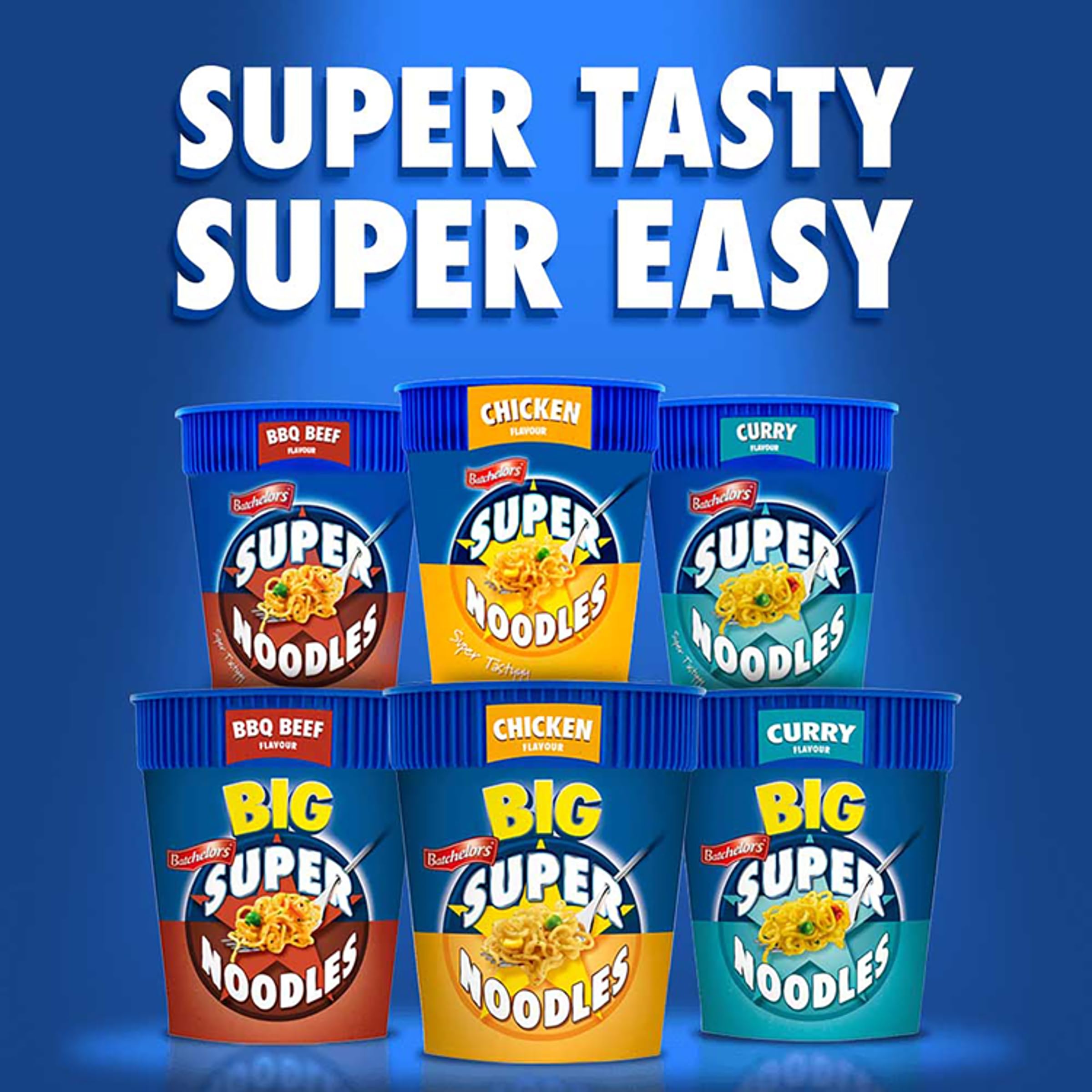 Batchelors Big Super Noodles Curry Flavour Instant Snack Pot, 100 g (Pack of 6) 4