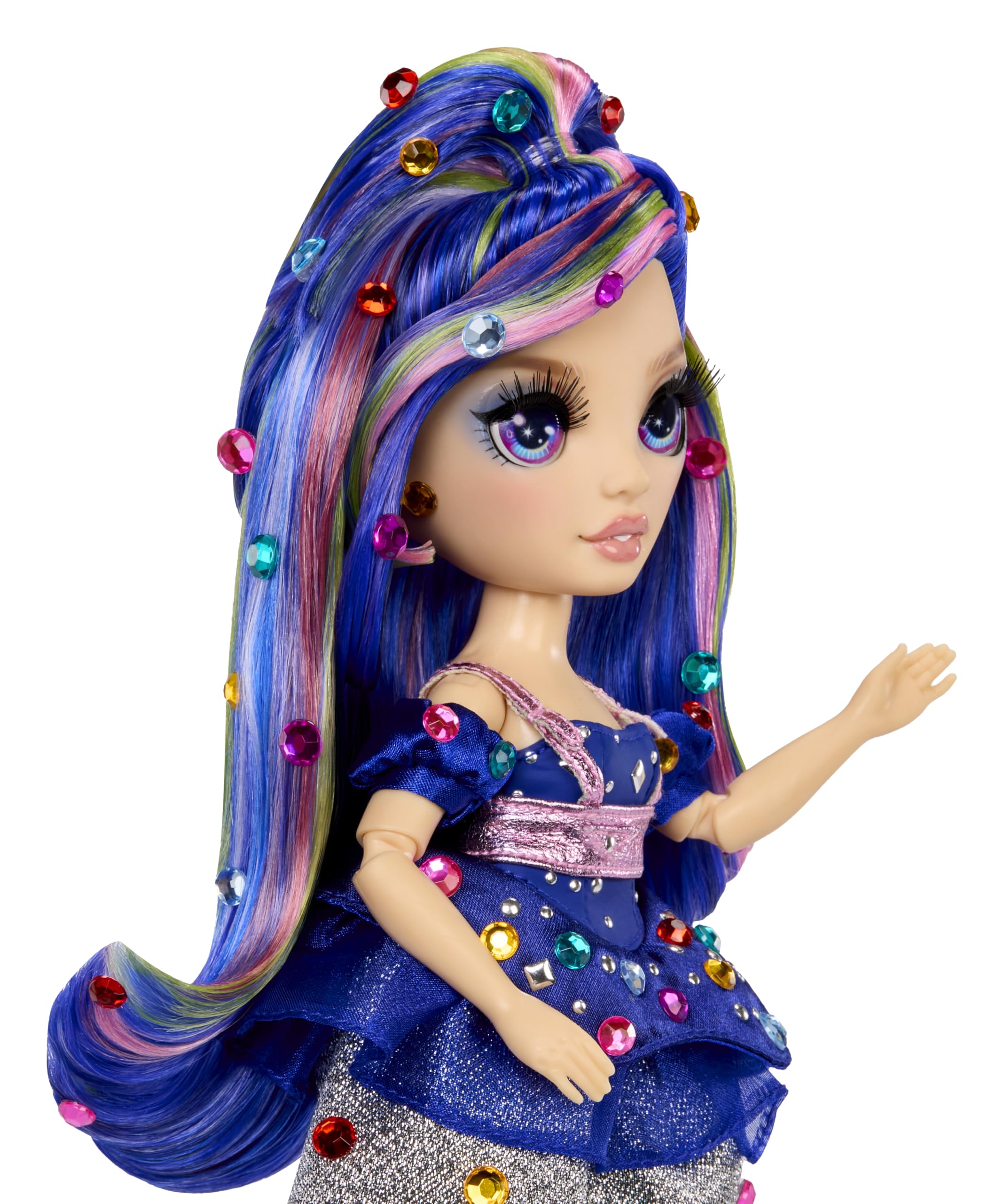 Rainbow High Genevieve Bleue Doll - 28cm Fashion Doll with Bedazzling Tool | Ages 4+ | Plastic 4