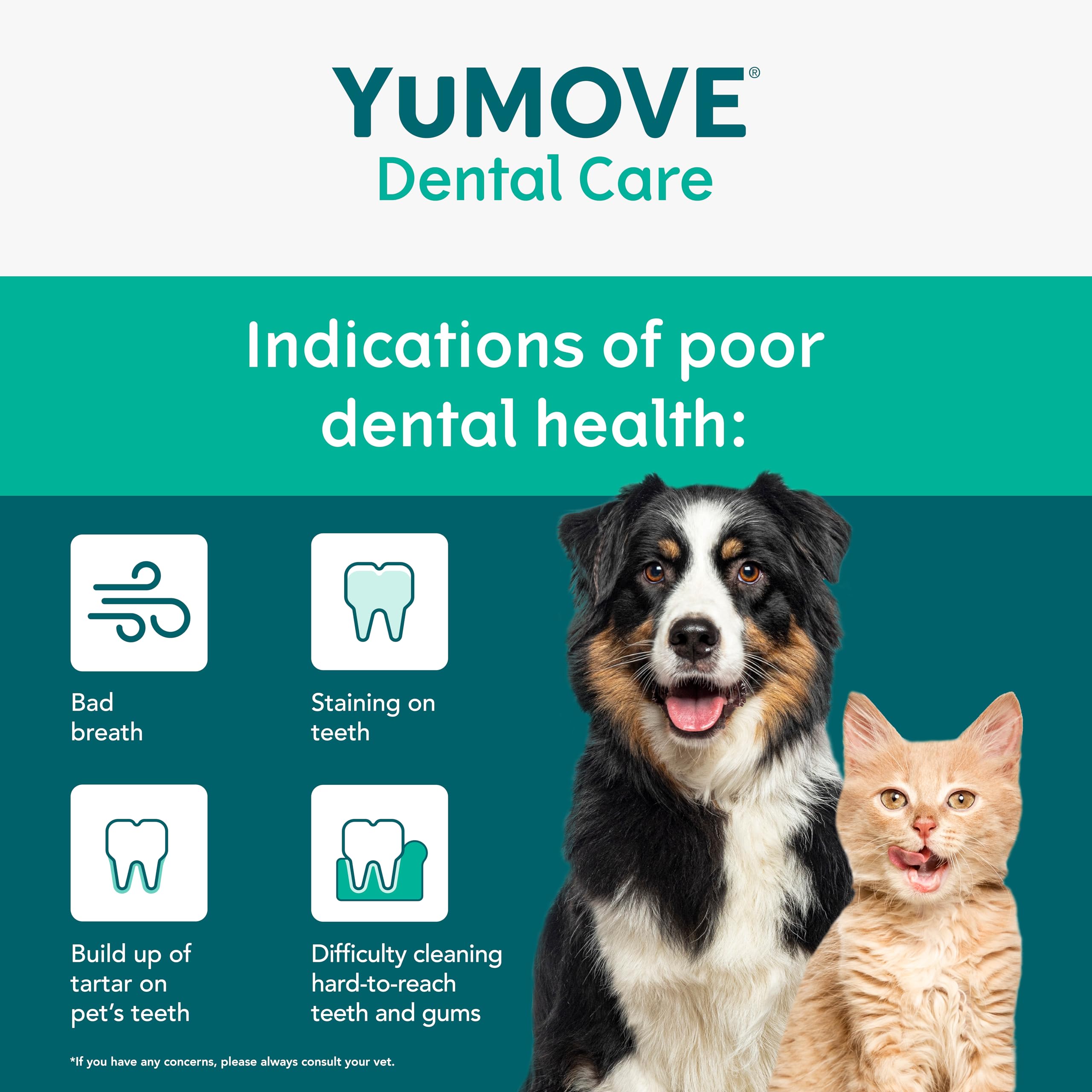 YuMOVE Daily Clean Dental Powder for Dogs & Cats | Targets Plaque & Supports Fresh Breath 3
