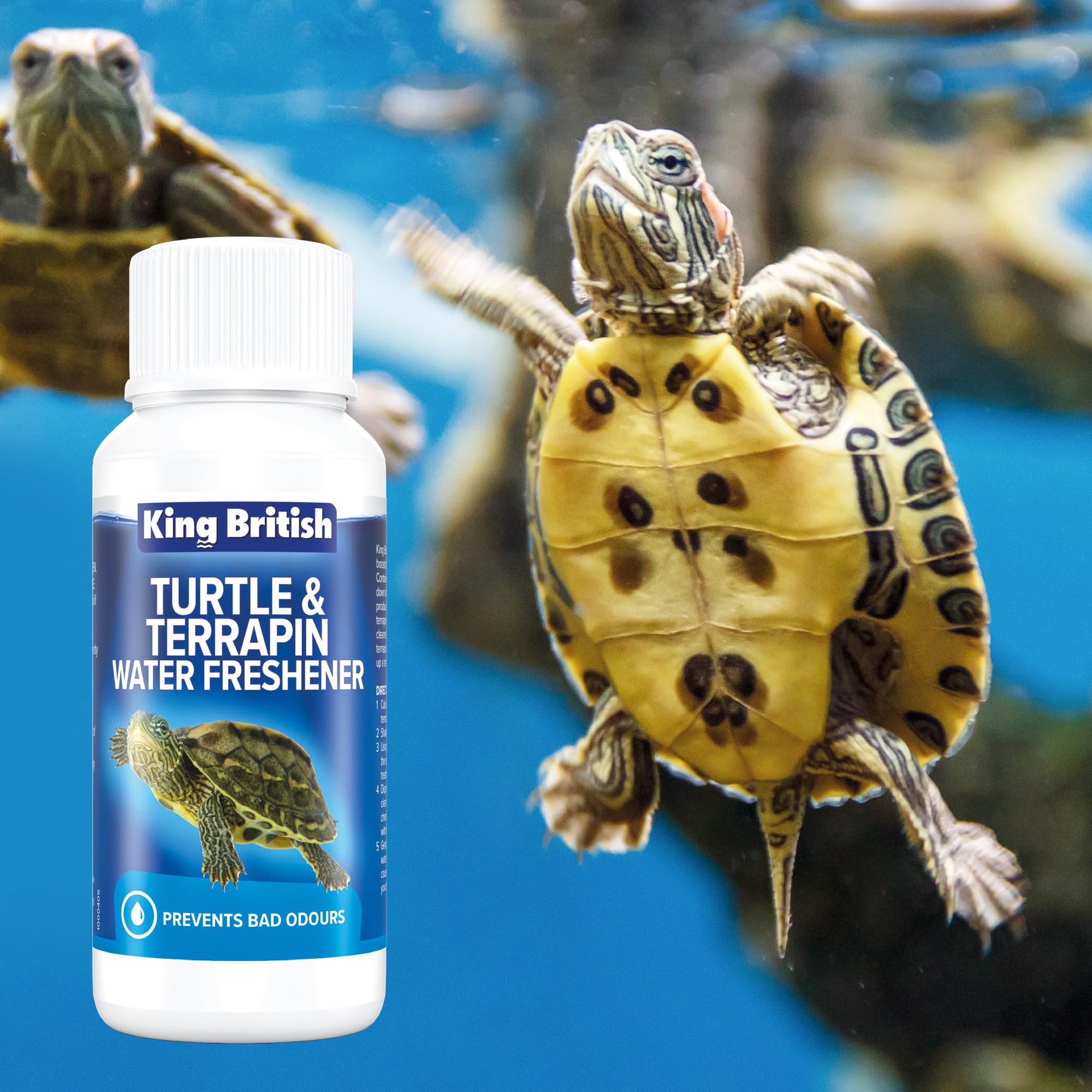 King British Turtle & Terrapin Water Freshener - 100ml Liquid for Cleaner Water | Ammonia & Nitrite Removal 7