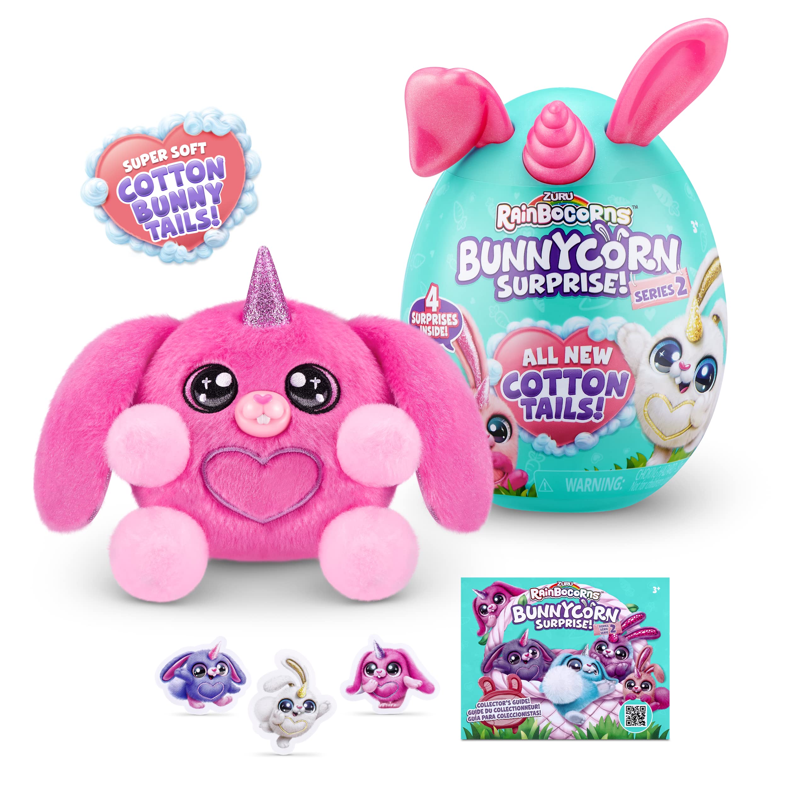 Rainbocorns Bunnycorn Series 2 - 2 Pack Plush Toy | 4 Surprises Inside | Collectible 4