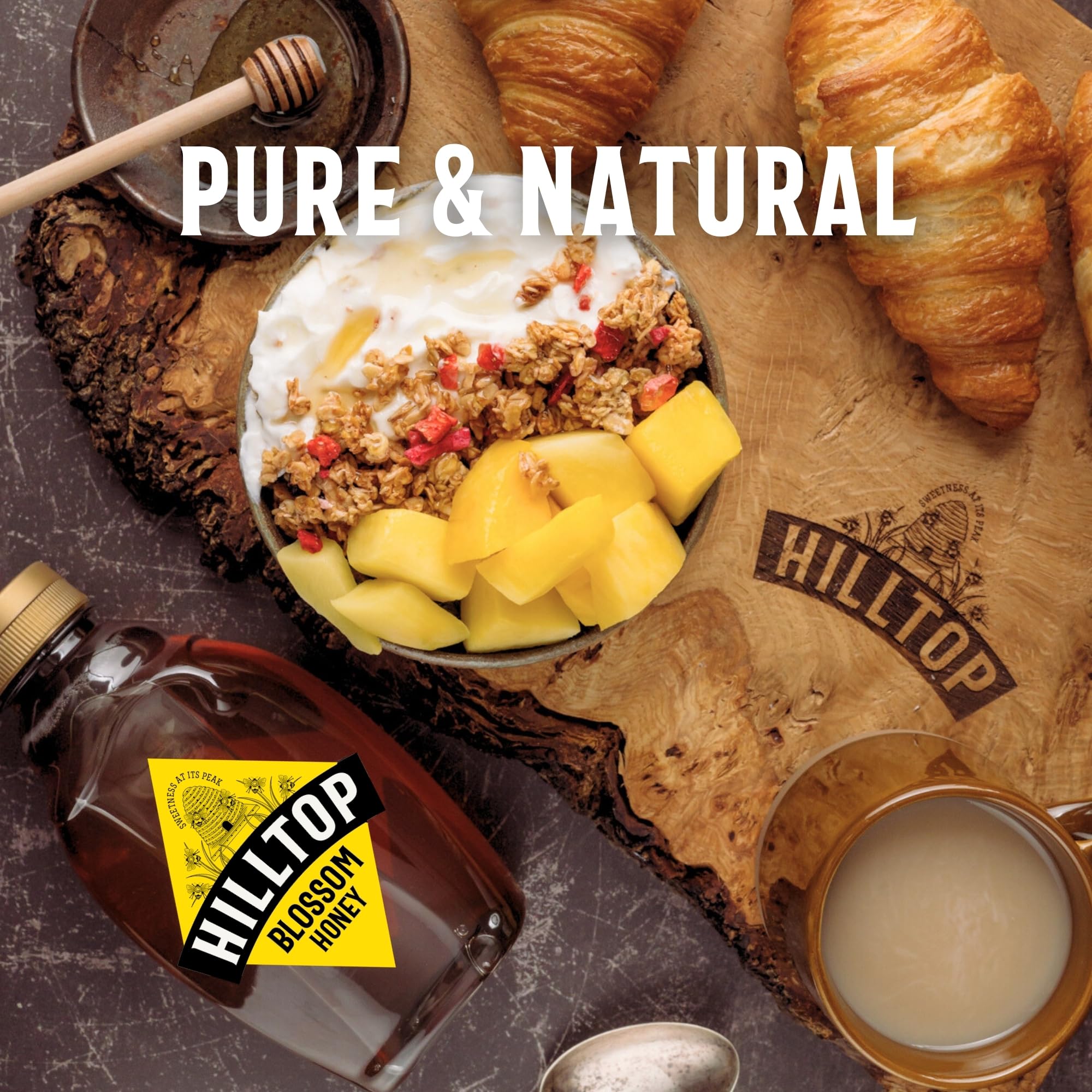 Hilltop Honey Blossom Honey - Pure Natural Honey | 720g Squeezy Bottle 4