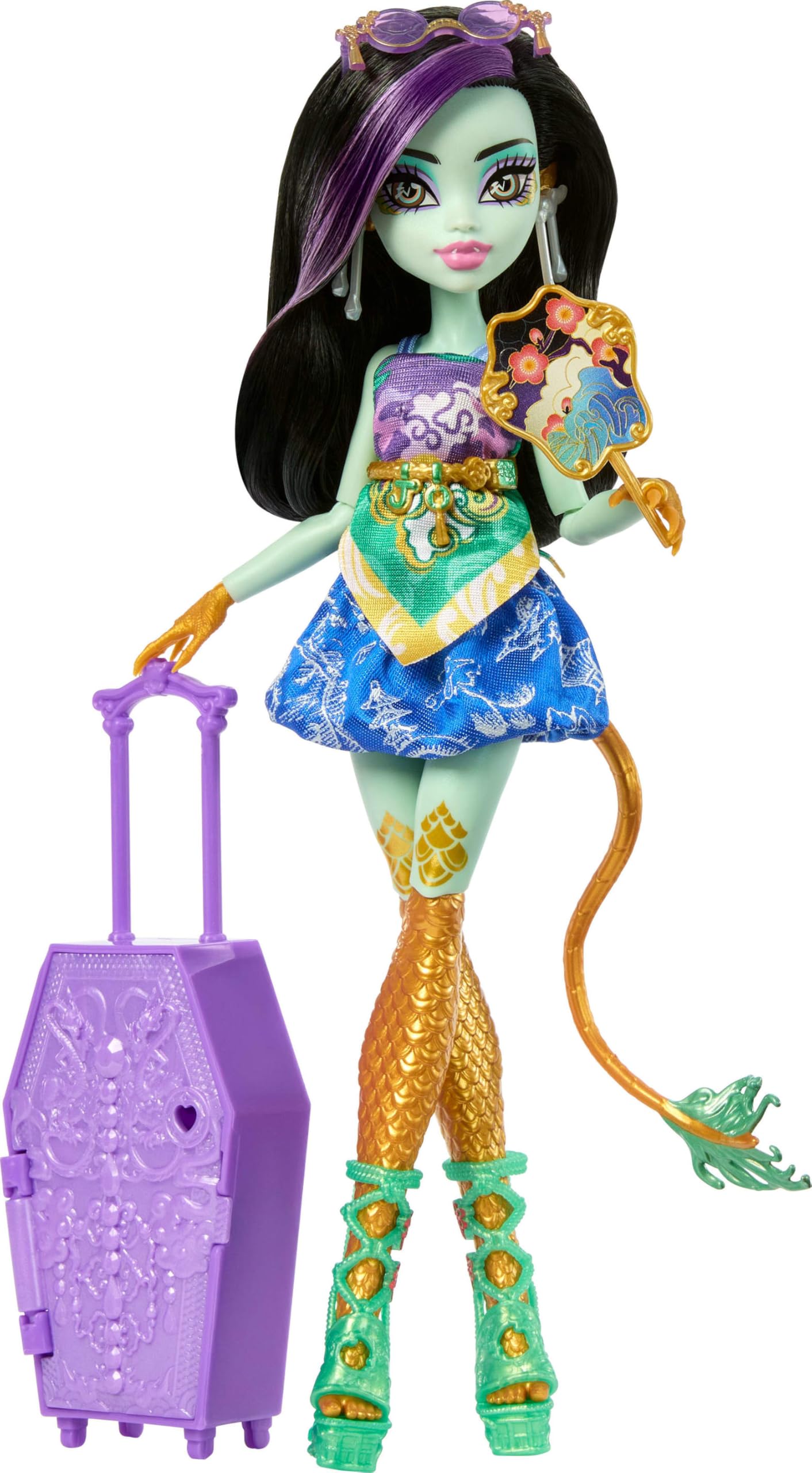 Monster High Skulltimate Secrets Jinafire Long Doll & Accessories Playset - 19+ Surprises, Ages 4+