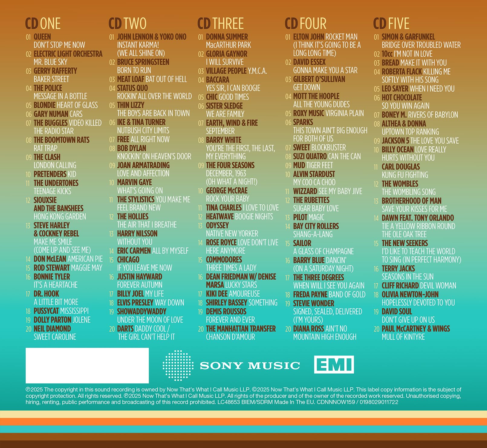 Now Twic - NOW That’s What I Call The 70s [5 CD Box Set] 3