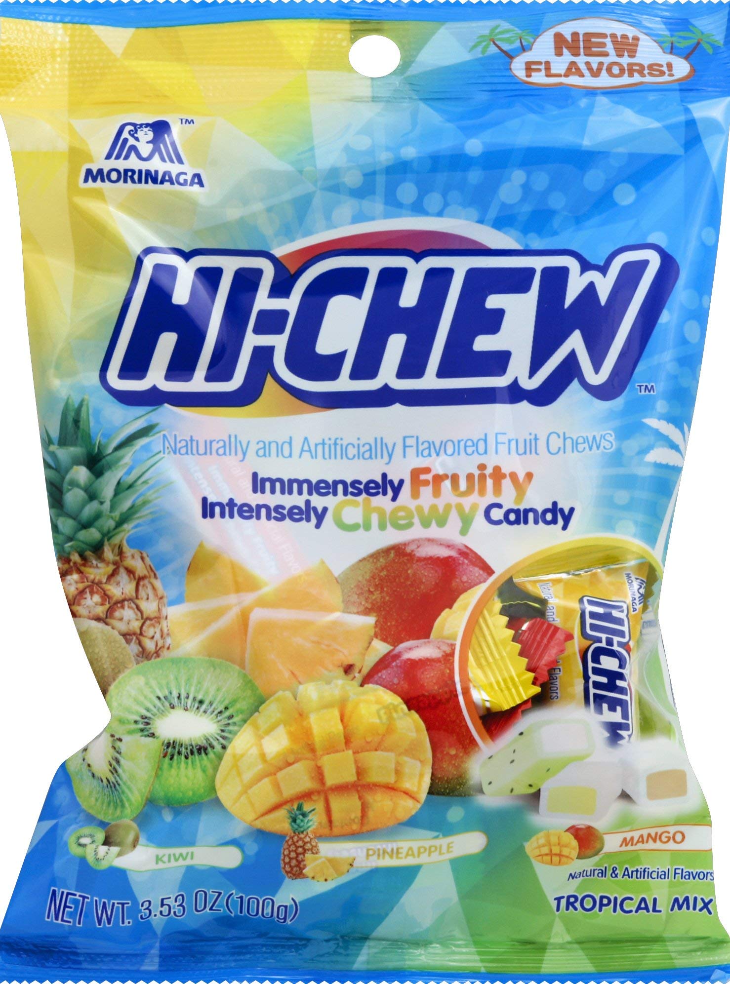Hi-Chew Tropical Mix Fruit Chews - 100g Bag 1