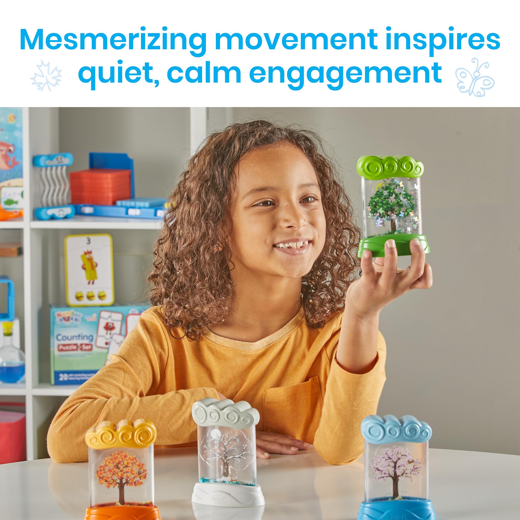 hand2mind Changing Seasons Sensory Tubes - Educational Learning Toy for Ages 3+ 6