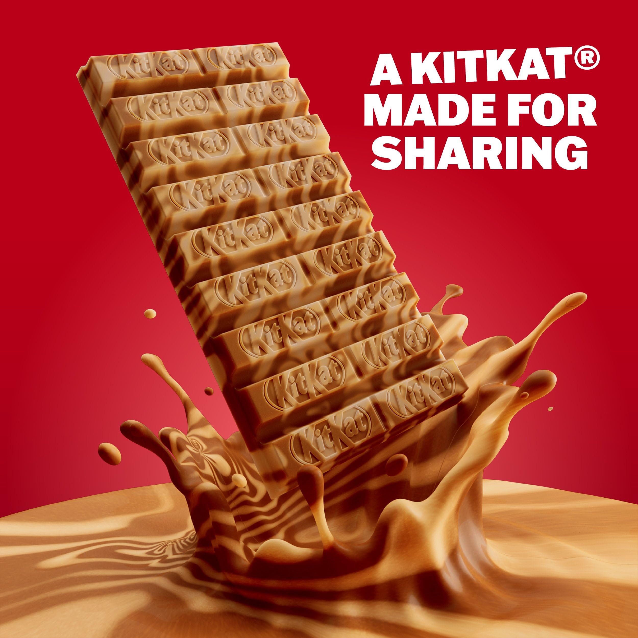 KitKat - Knusprige Waffeln mit gesalzenem Karamell und Milchschokolade zum Teilen, 99 g 3