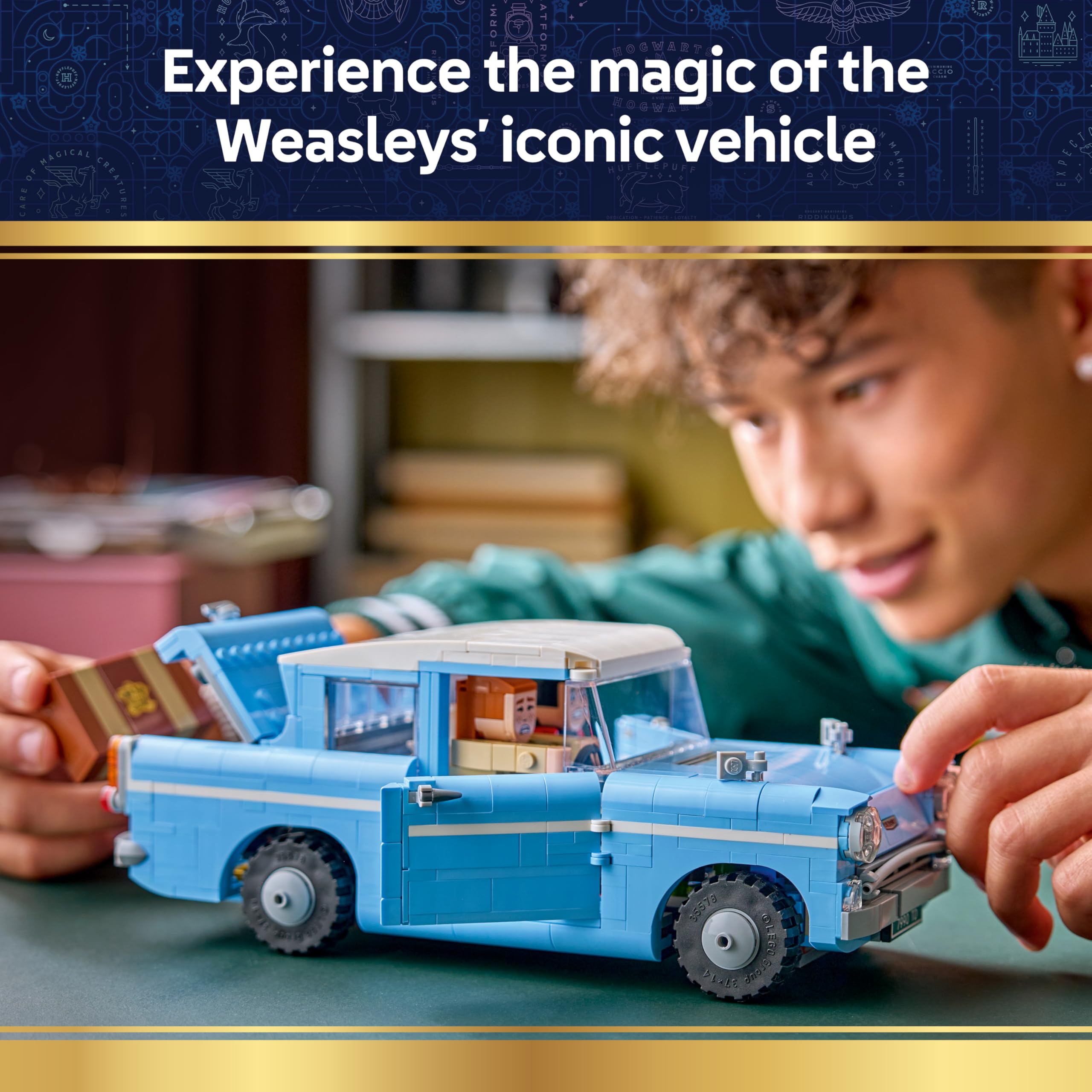 LEGO Harry Potter Enchanted Flying Ford Anglia Car Model Kit 76470 | Ages 14+