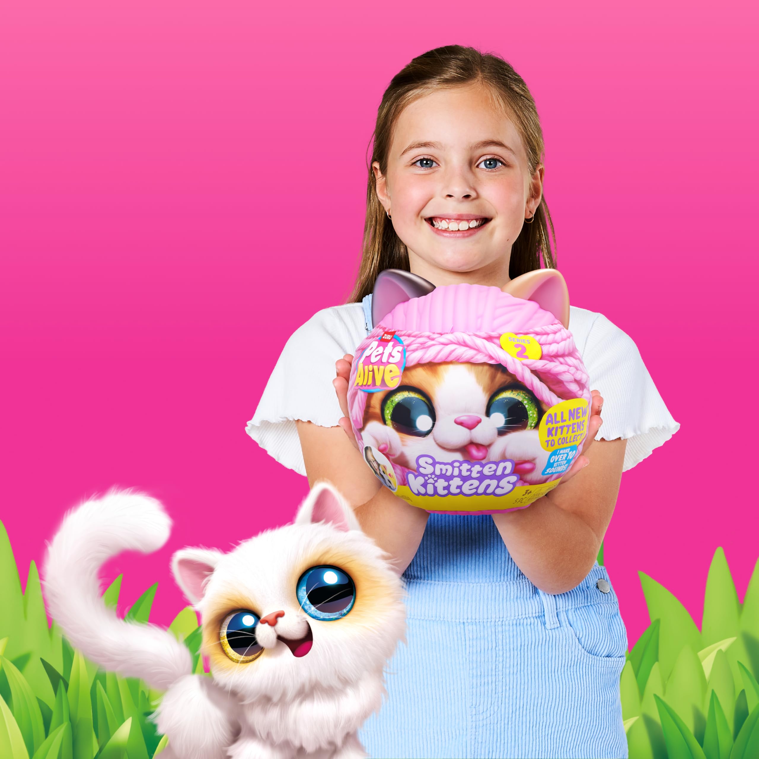 Pets Alive Smitten Kittens Series 2 British Shorthair Interactive Plush Toy by ZURU | 7.87 inches 5