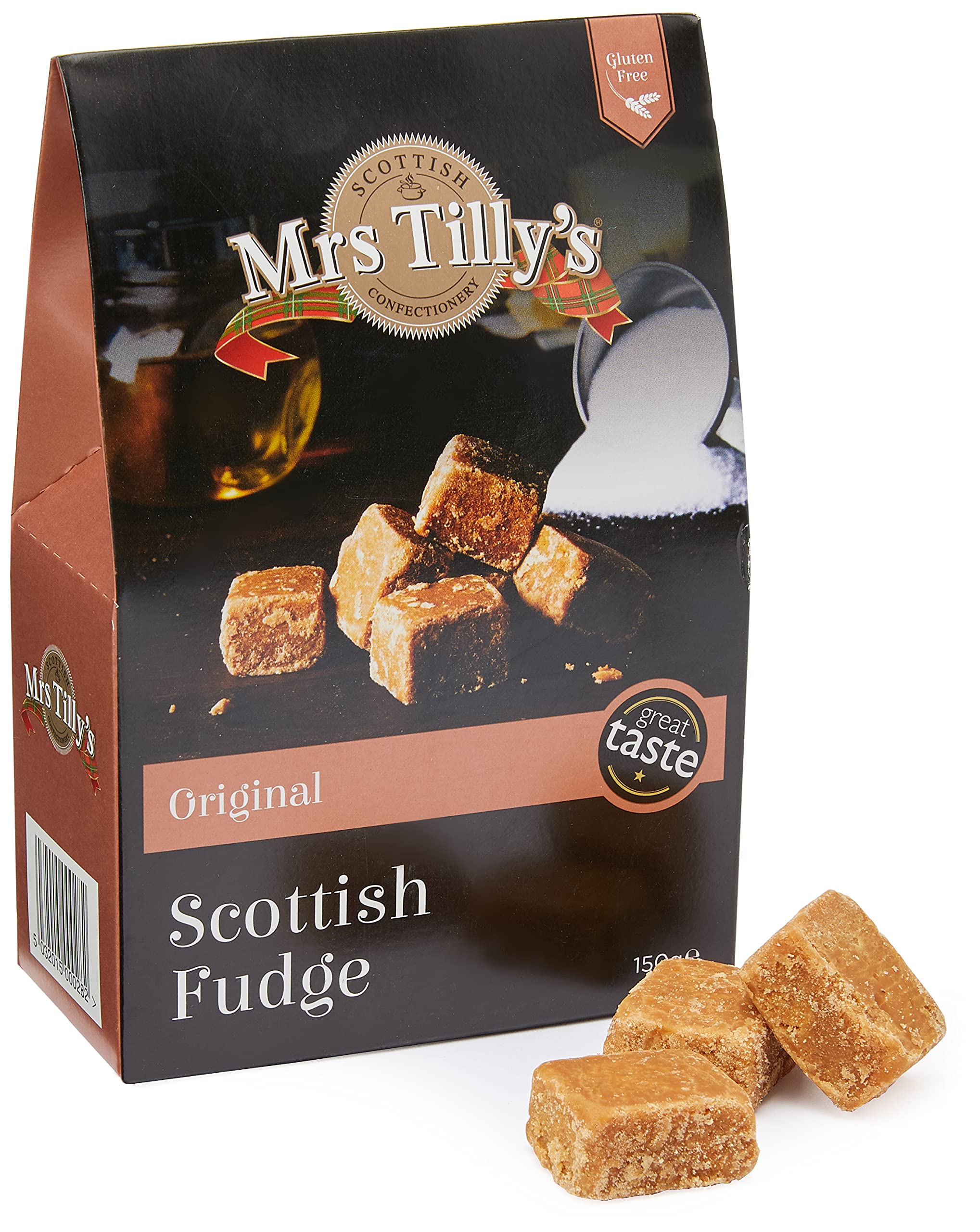 Mrs Tilly's Scottish Vanilla Fudge, 150 g – Glutenfreie handgemachte Süßware