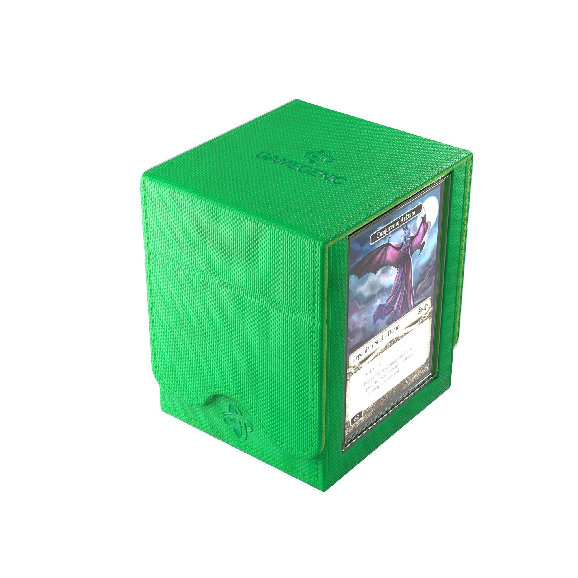 Gamegenic Magic: The Gathering Commander Squire Plus 100+ XL Deck Box Green 7