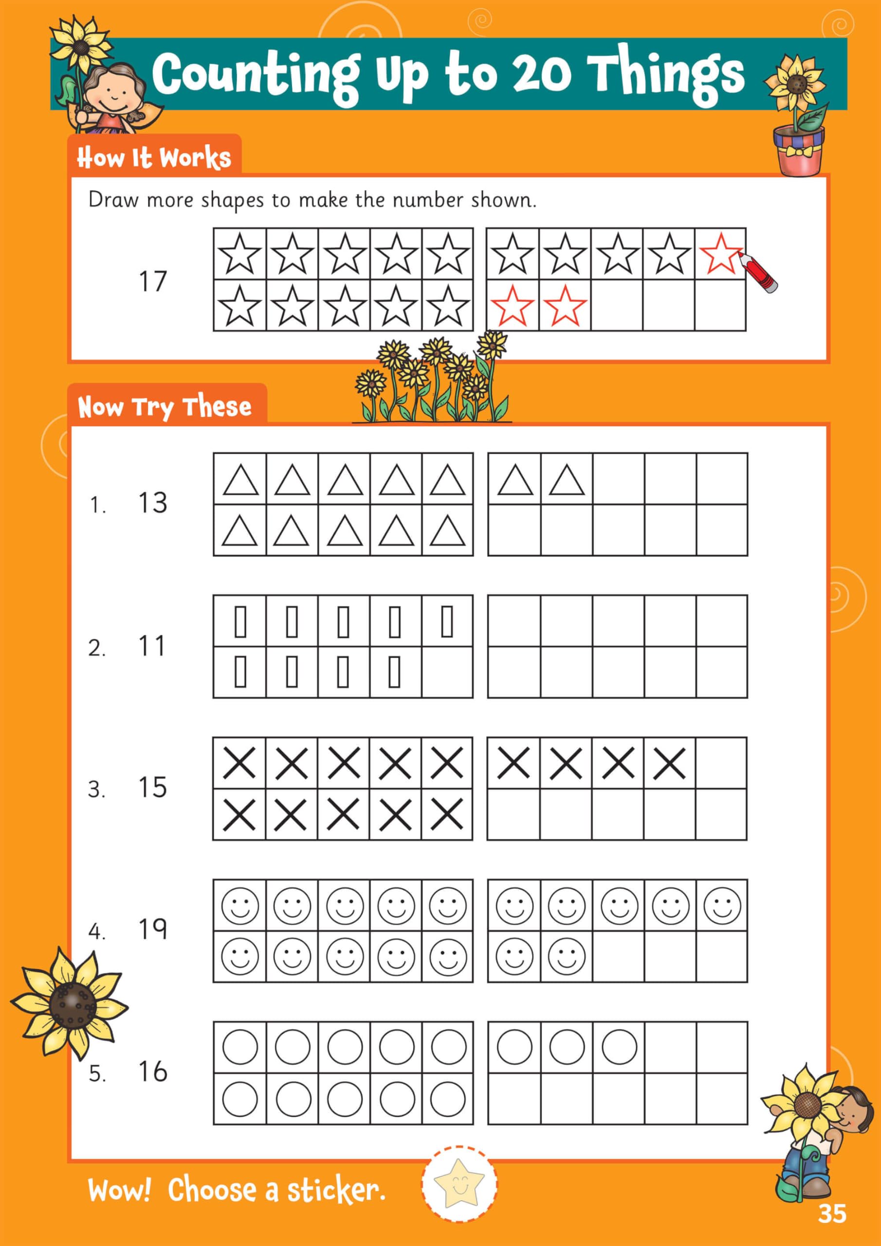 CGP 10 Minutes a Day Numbers Activity Book for Ages 3-5 | Includes Over 100 Stickers 5
