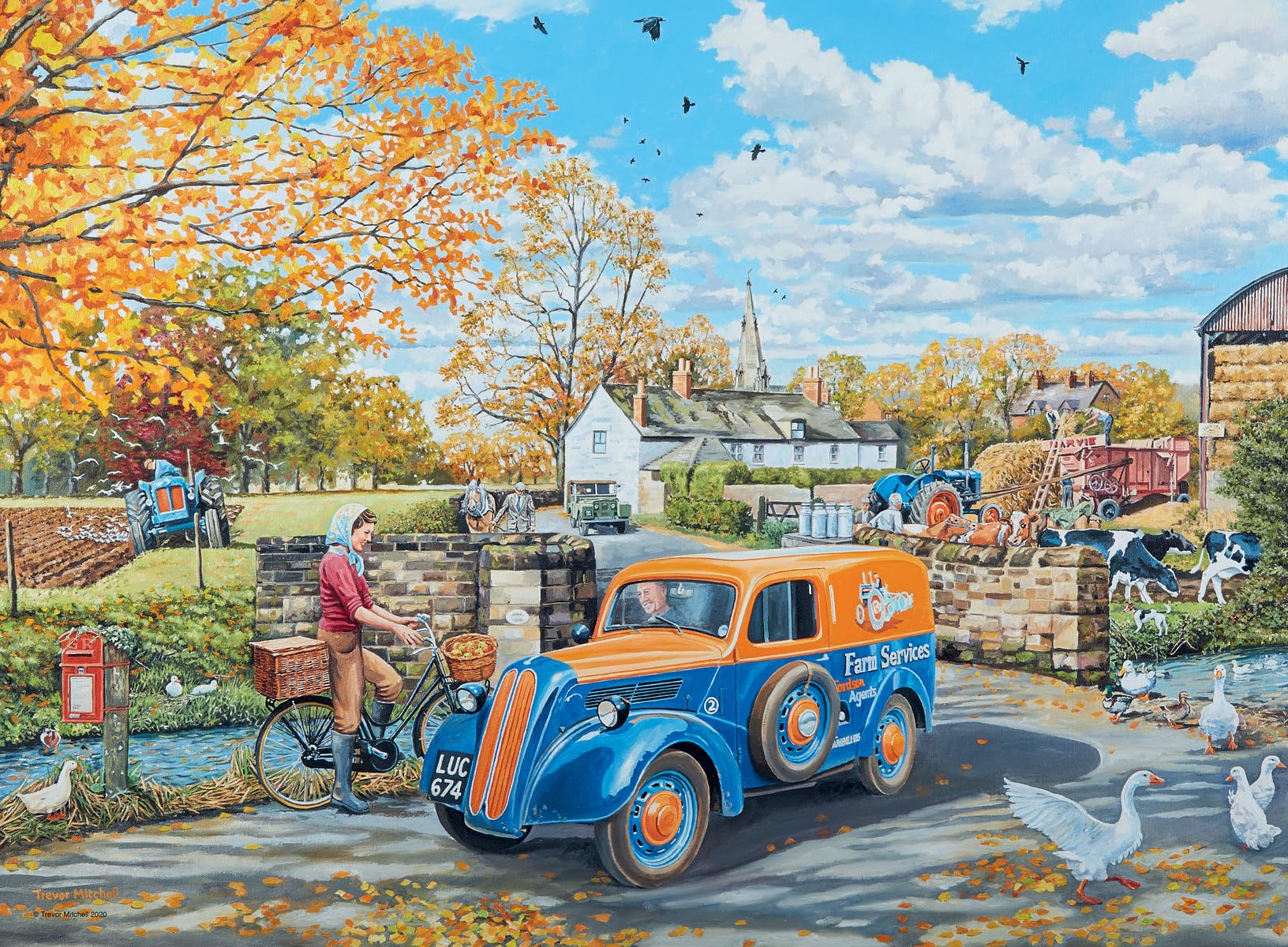 Ravensburger Happy Days No.3 Countryside Nostalgia 4x 500 Piece Jigsaw Puzzles | Adults and Kids 10+ 4