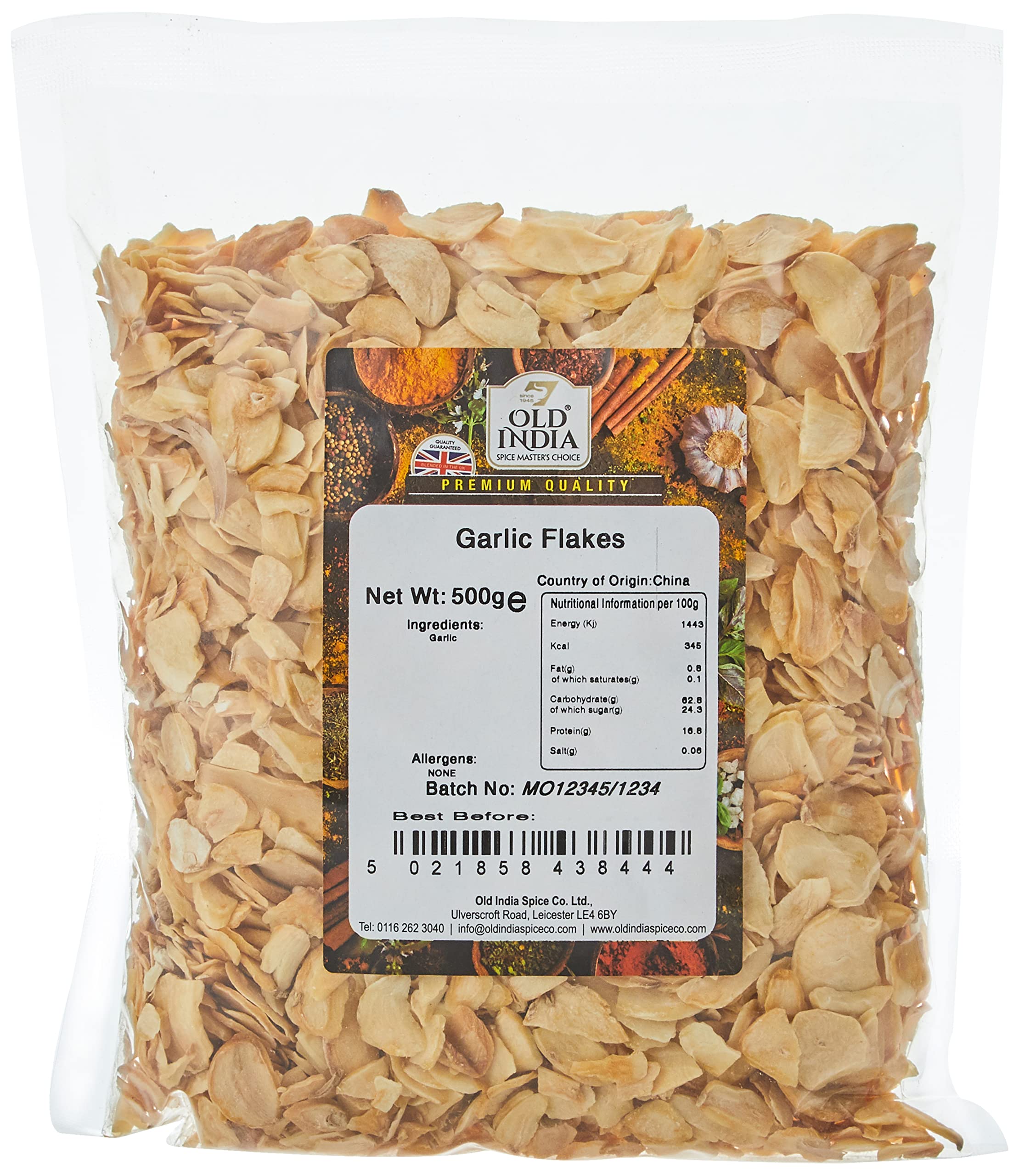 Old India Garlic Flakes - 100% Natural Seasoning | 500g Pack 1