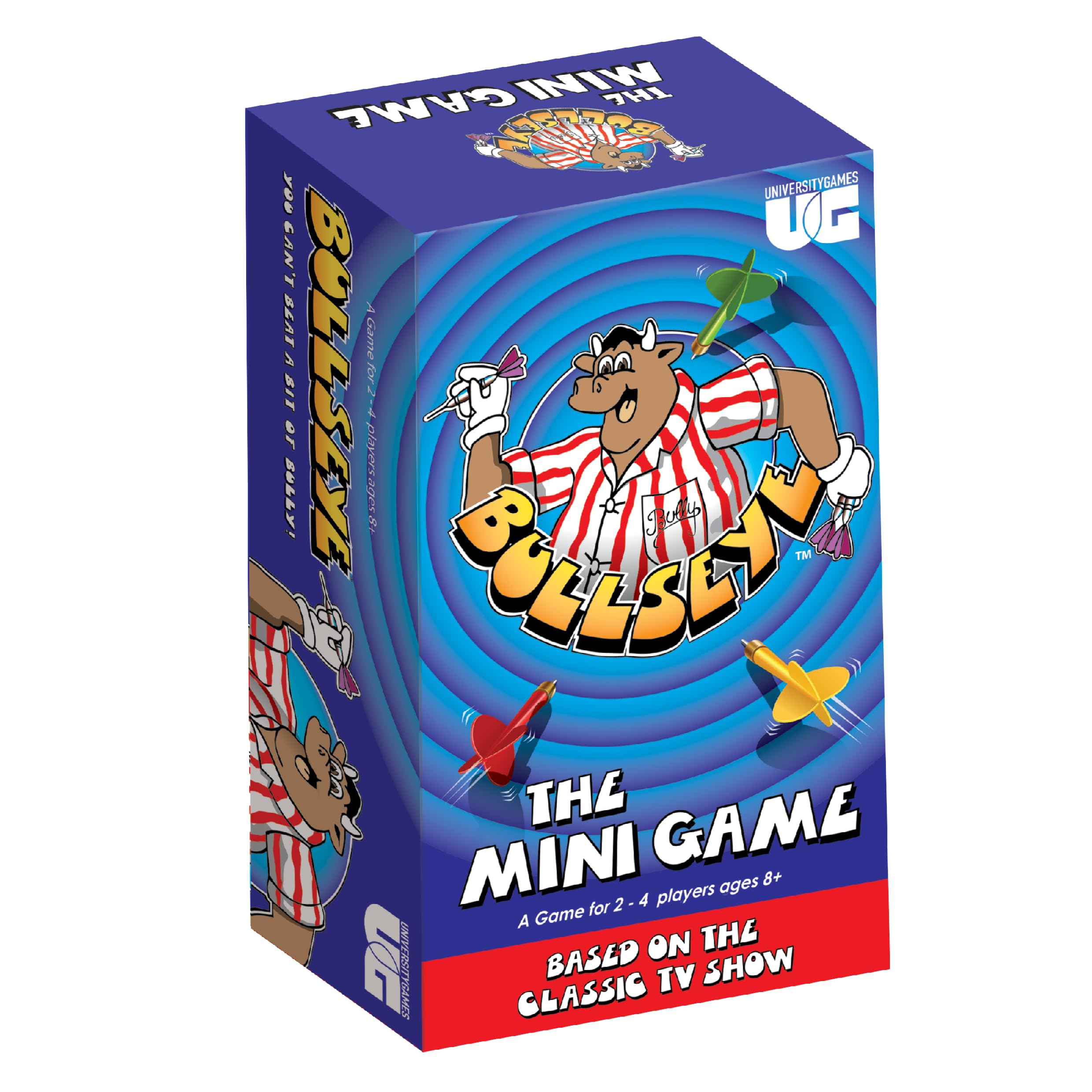 University Games Bullseye The Mini Game | Classic TV Show Card Game | 2-4 Players | Ages 8+
