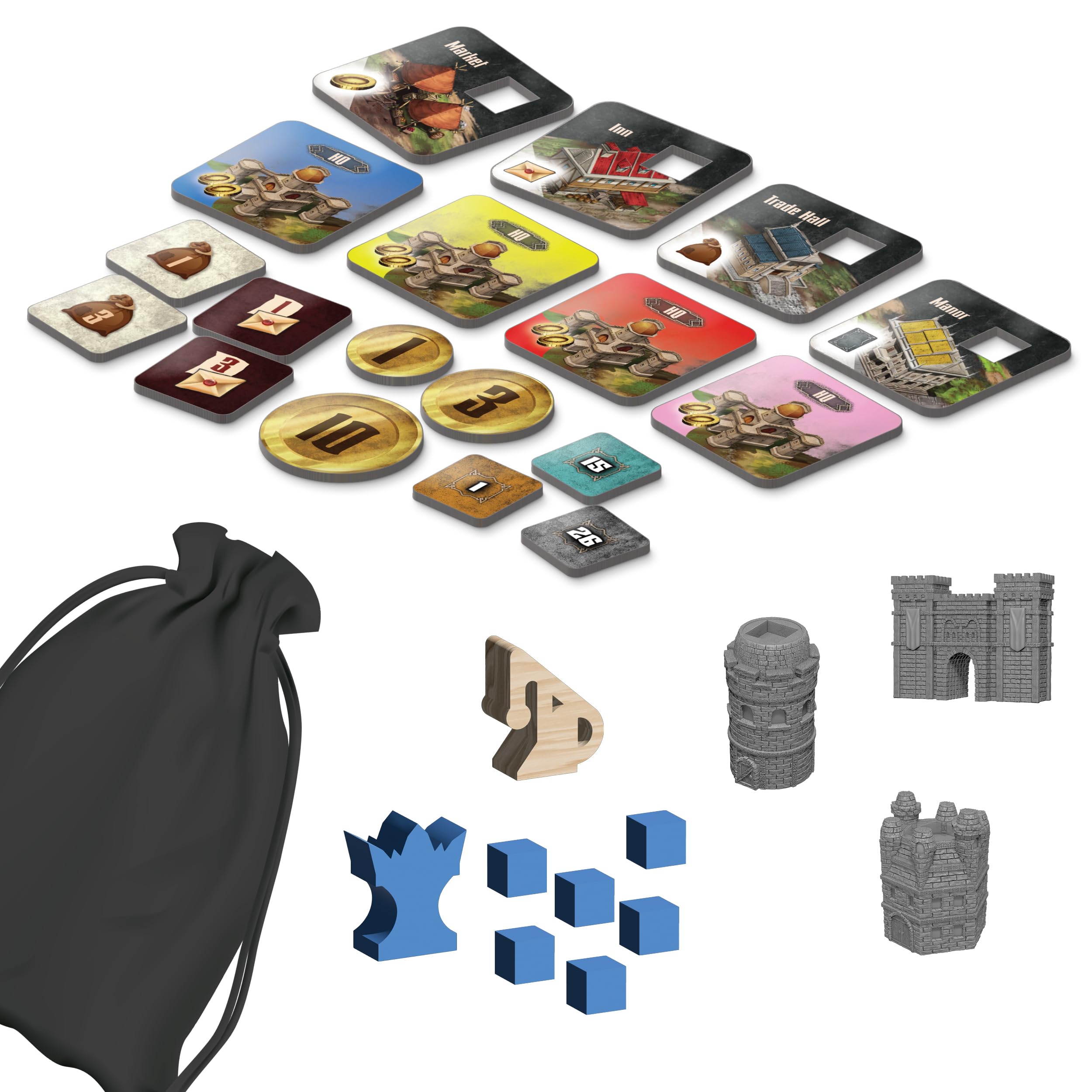 WizKids Dungeons & Dragons: Builders of Baldur's Gate Board Game | 2-5 Players | 90 Min | Ages 14+
