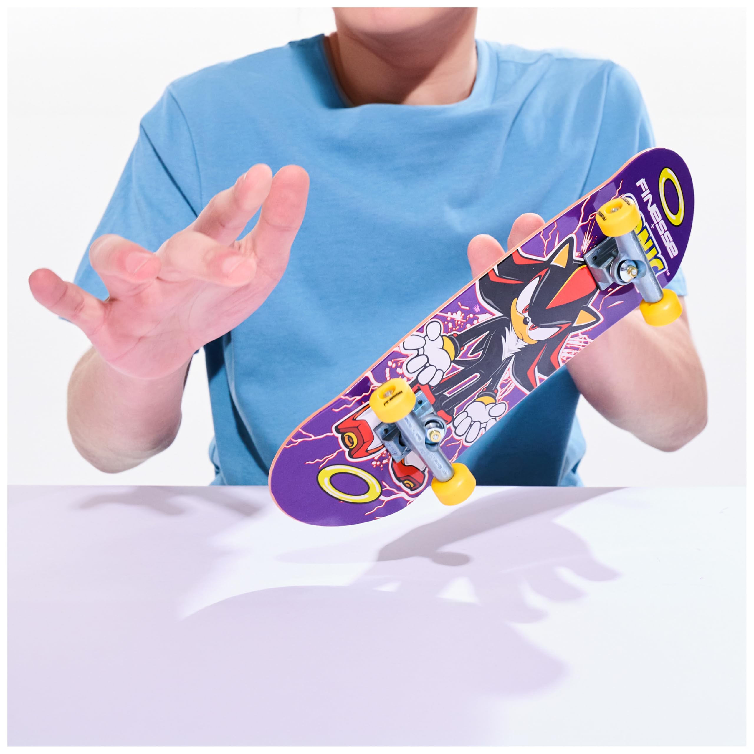Tech Deck Finesse X Sonic Handboard - 9x Size Mini Skateboard | Die-Cast Trucks | Age 6+