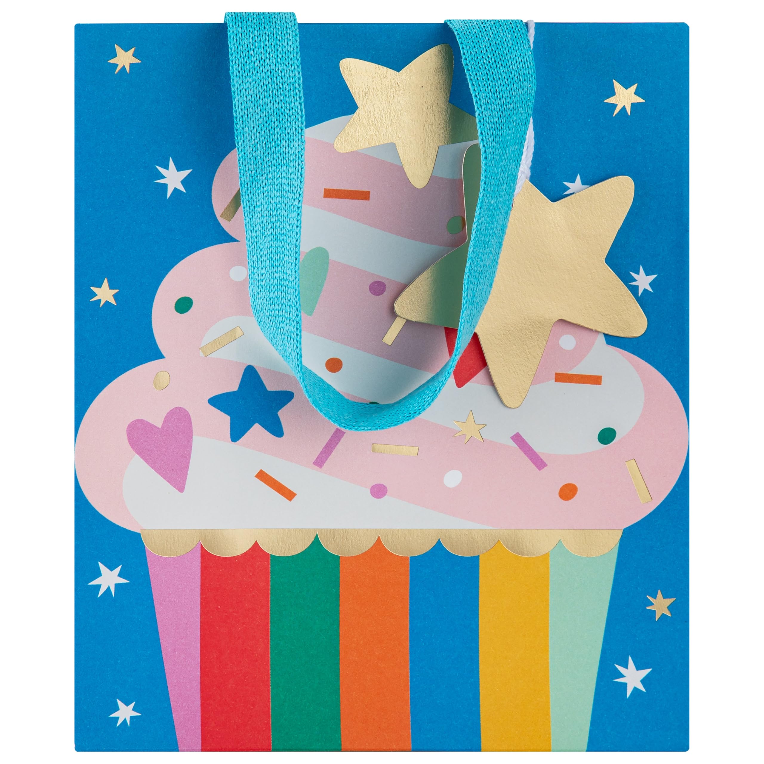 Hallmark Gift Bag Bundle - Pack of 3 Assorted Sizes with Gold Foil Accents | FSC Certified 6
